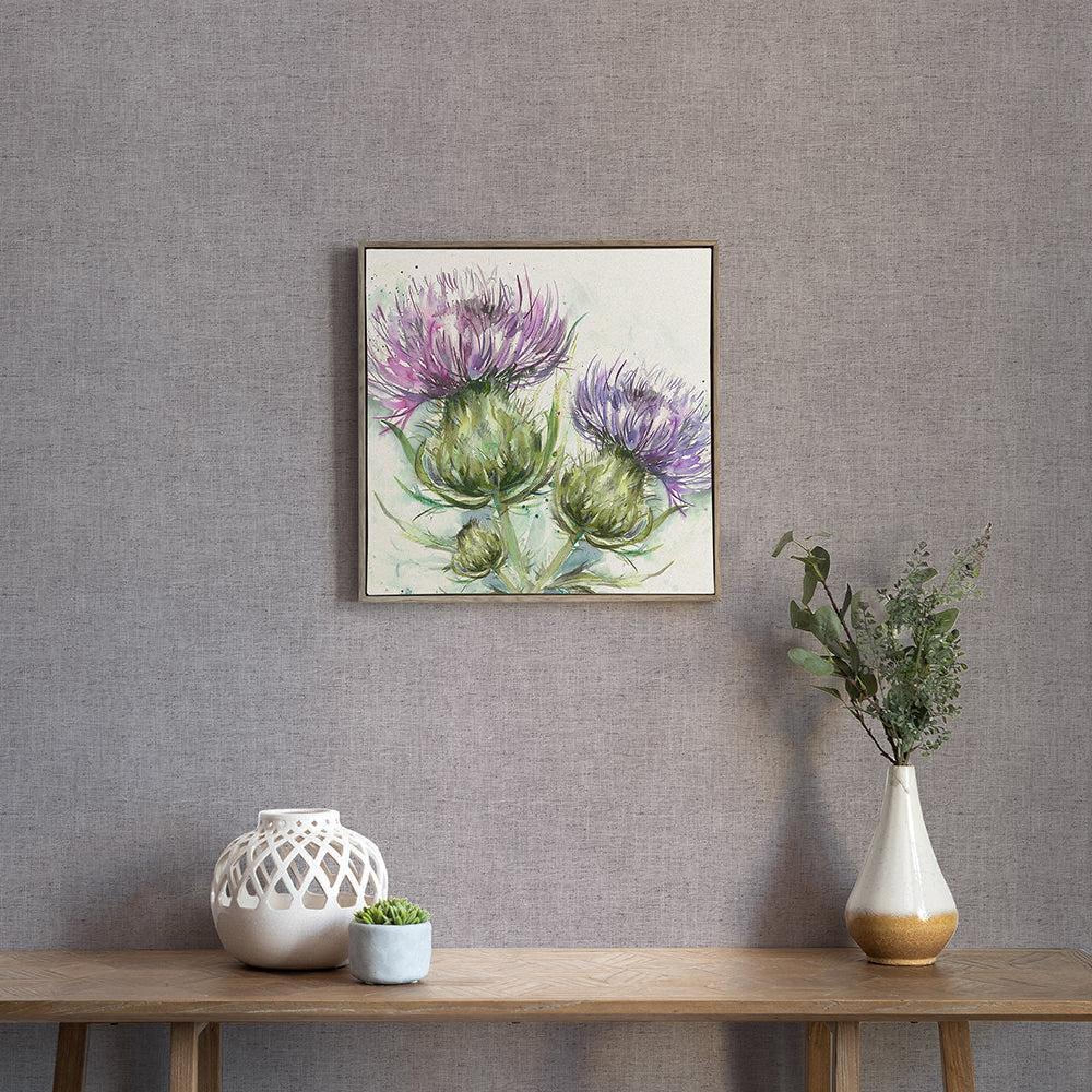 Product photograph of Voyage Maison Mystic Stone Moorland Framed Canvas from Choice Furniture Superstore.