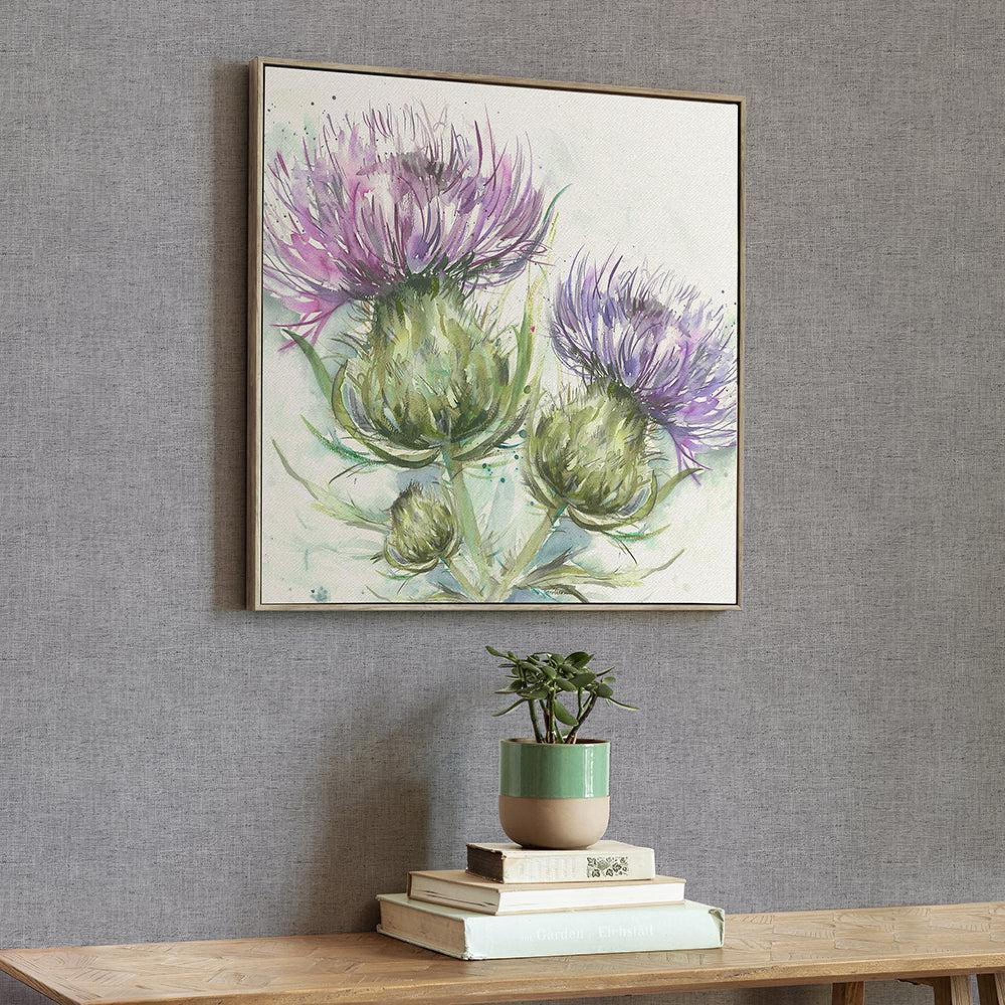 Product photograph of Voyage Maison Mystic Stone Moorland Framed Canvas - 70cm X 70cm from Choice Furniture Superstore.