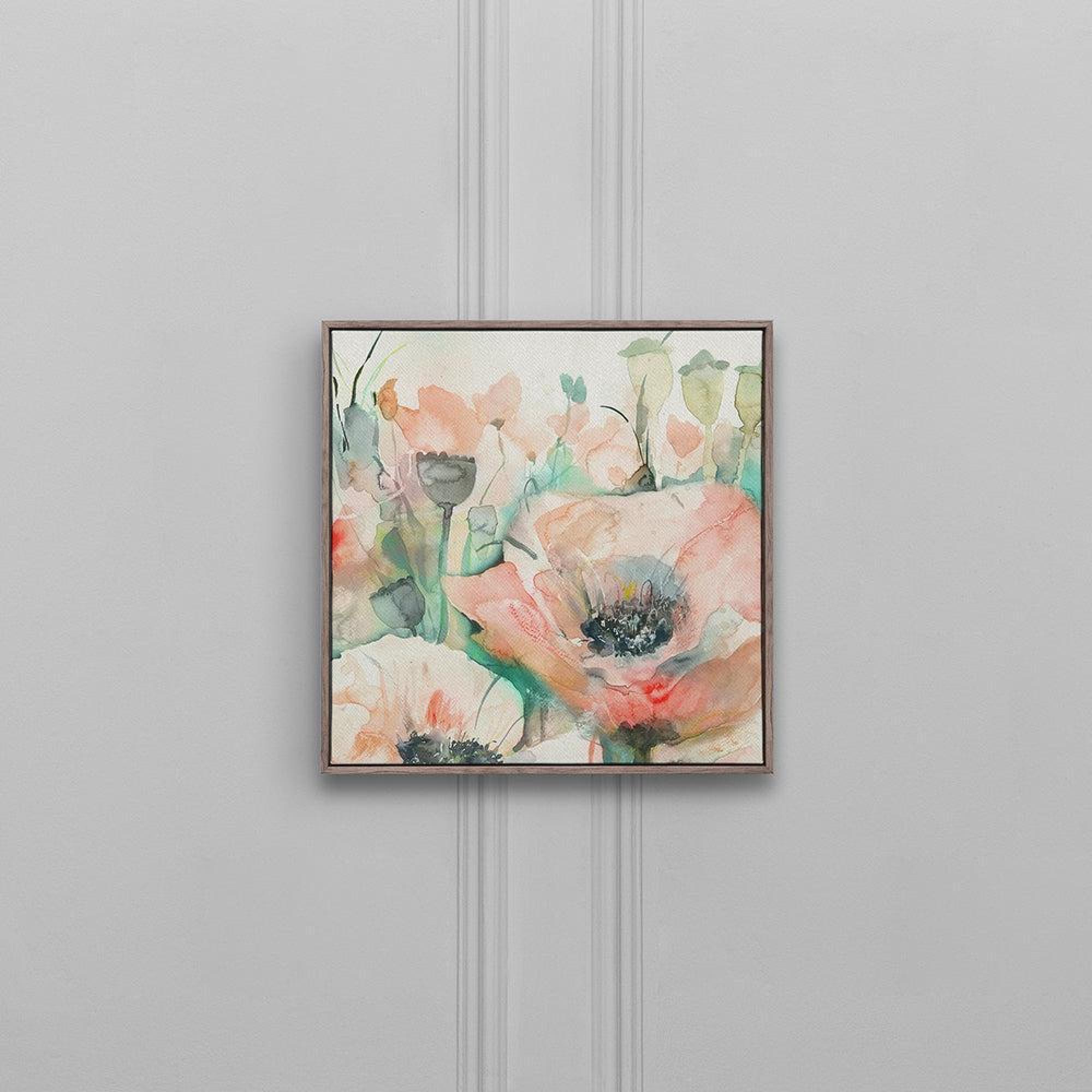 Product photograph of Voyage Maison Papavera Biscay Stone Framed Canvas from Choice Furniture Superstore.
