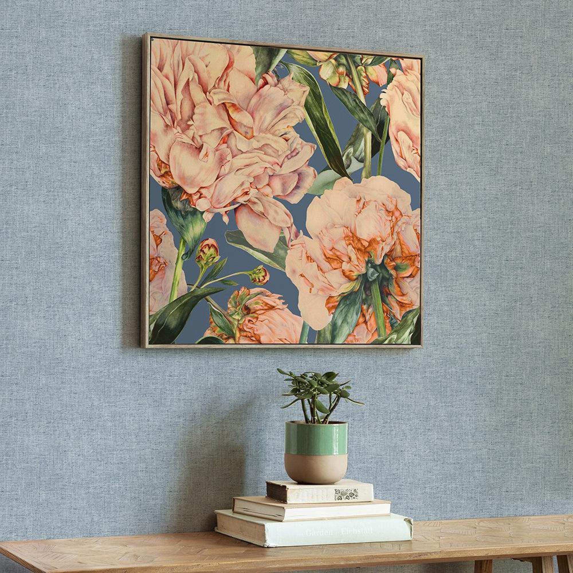 Product photograph of Voyage Maison Parcevall Coral Stone Framed Canvas from Choice Furniture Superstore.