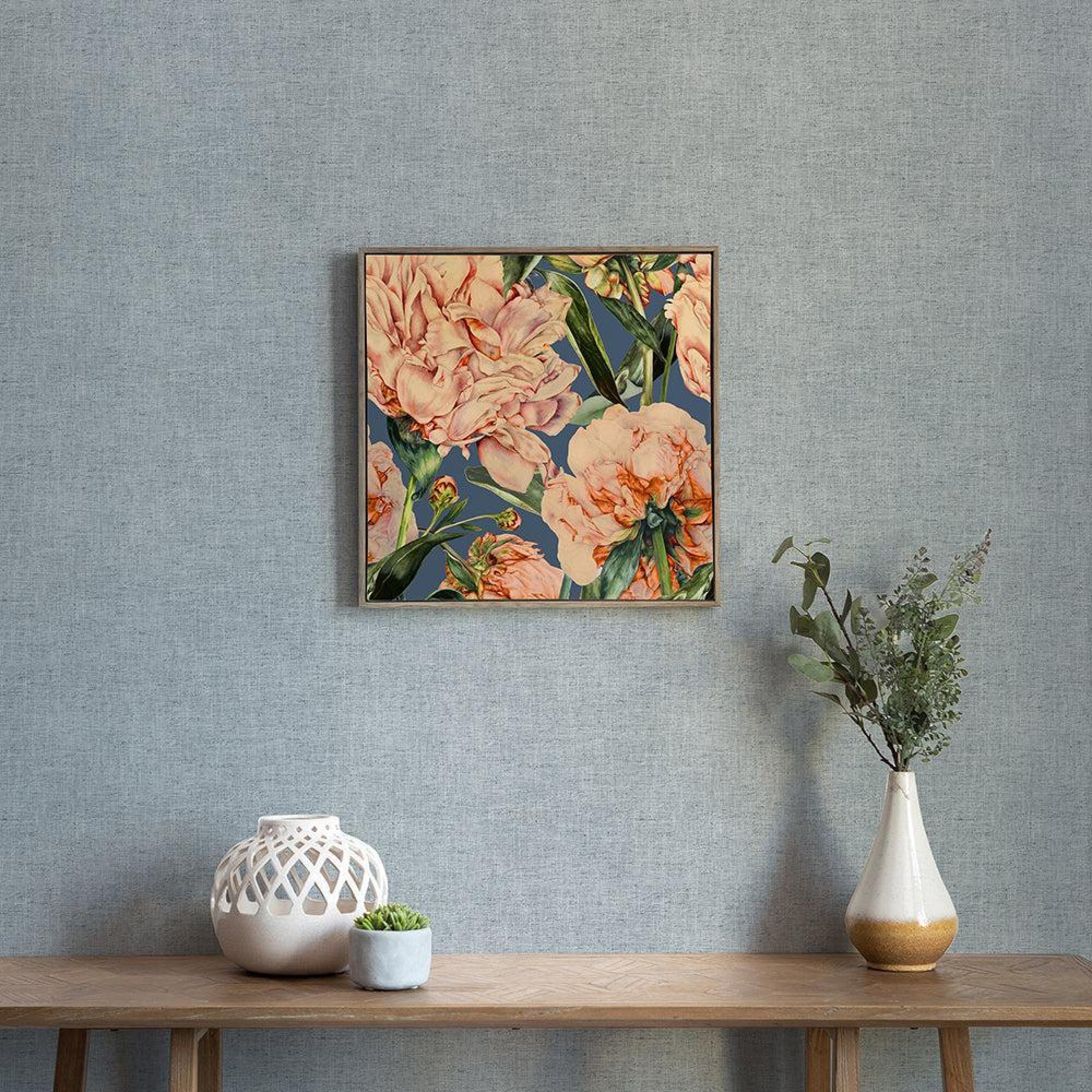 Product photograph of Voyage Maison Parcevall Coral Stone Framed Canvas from Choice Furniture Superstore.