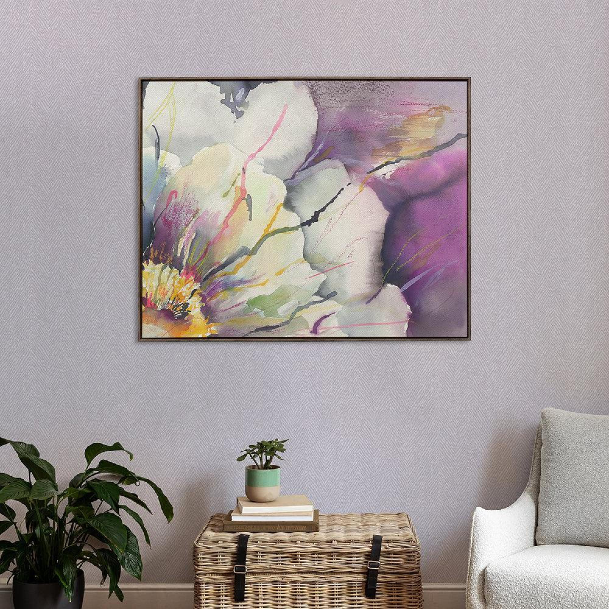 Product photograph of Voyage Maison Peonia Stone Framed Canvas from Choice Furniture Superstore.
