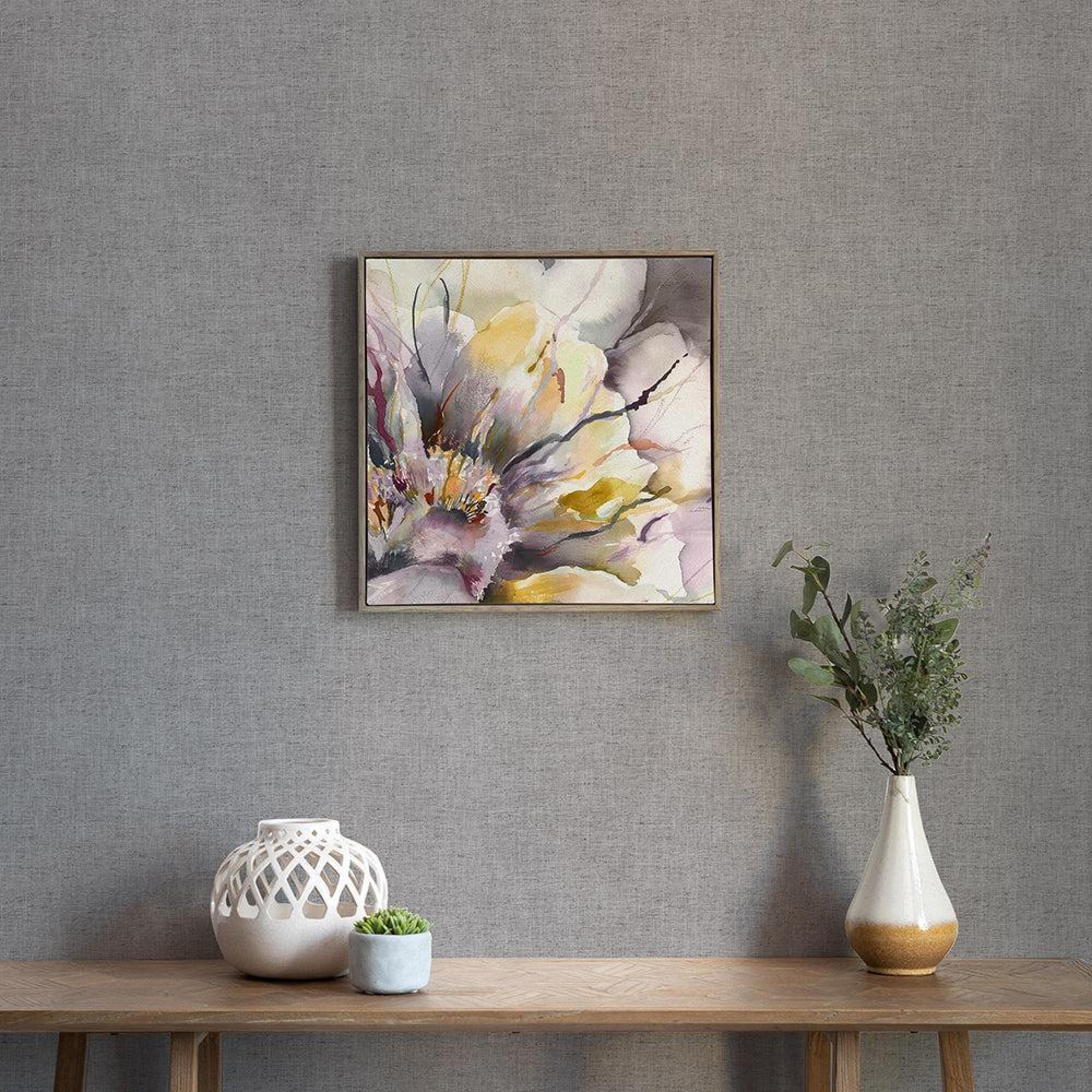 Product photograph of Voyage Maison Peonia Stone Framed Canvas from Choice Furniture Superstore.