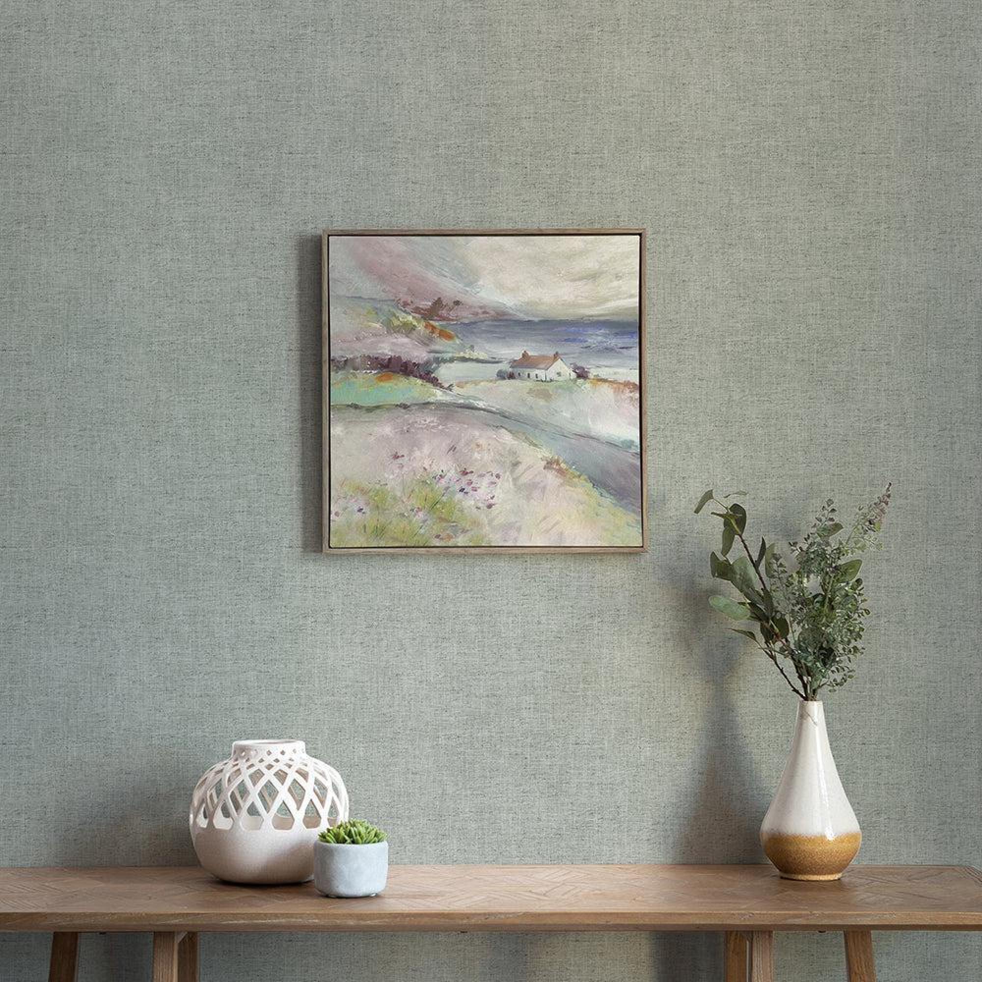 Product photograph of Voyage Maison Tree Top Cottage Stone Framed Canvas from Choice Furniture Superstore.