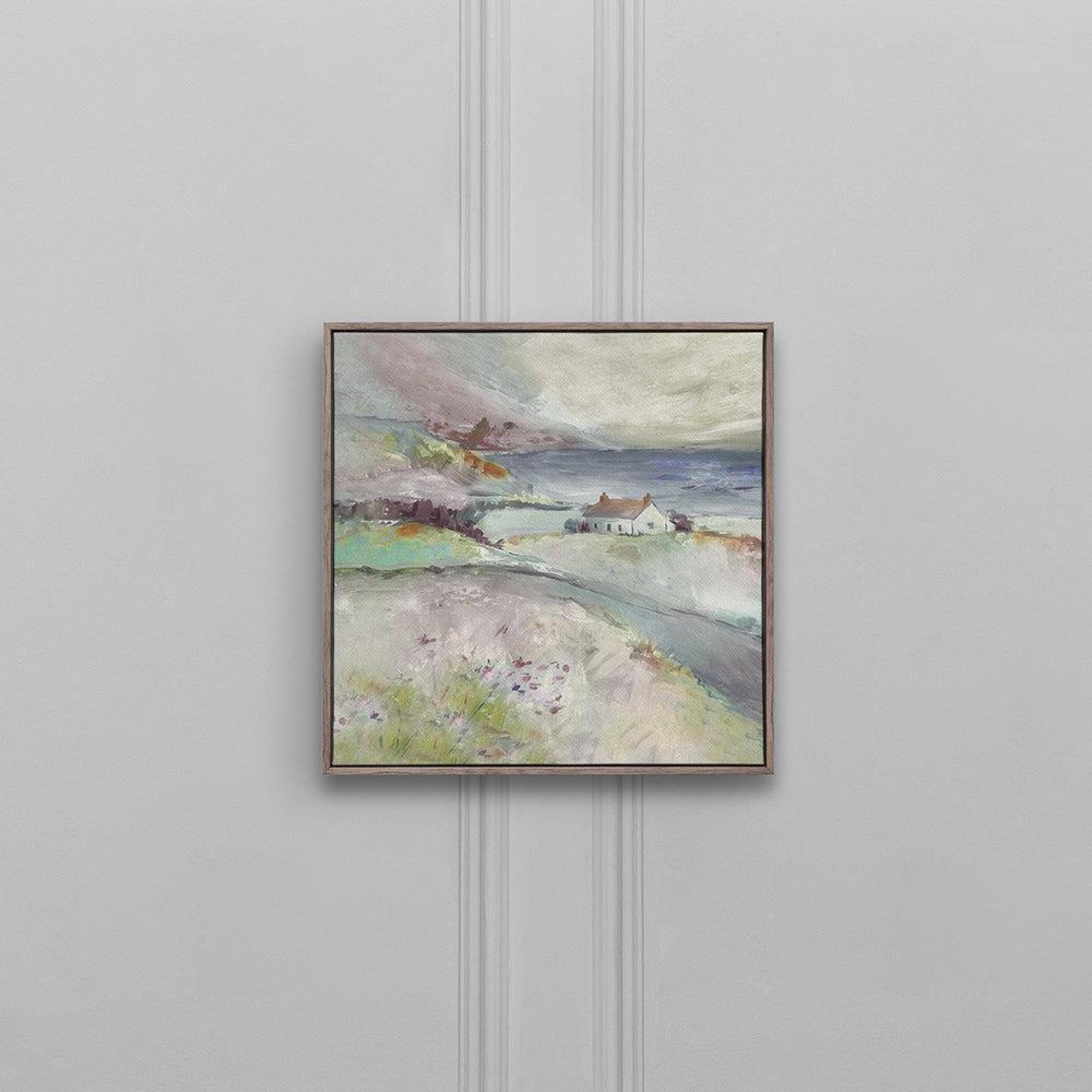 Product photograph of Voyage Maison Tree Top Cottage Stone Framed Canvas from Choice Furniture Superstore.