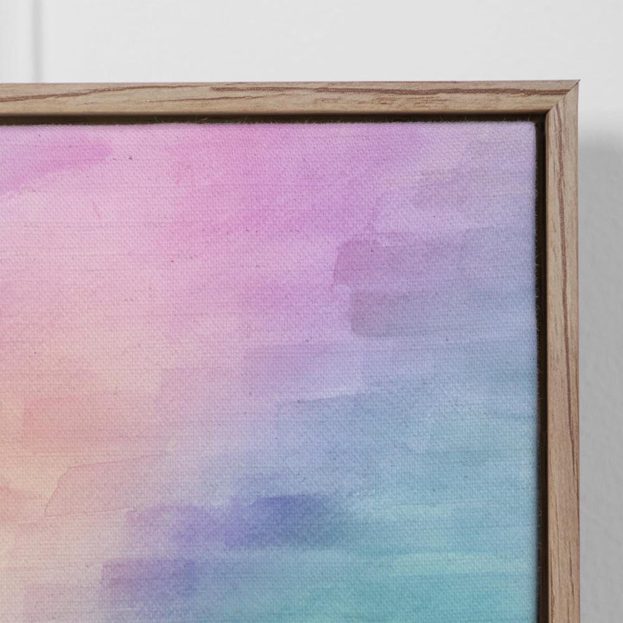 Product photograph of Voyage Maison Tulla Hibiscus Stone Framed Canvas from Choice Furniture Superstore.