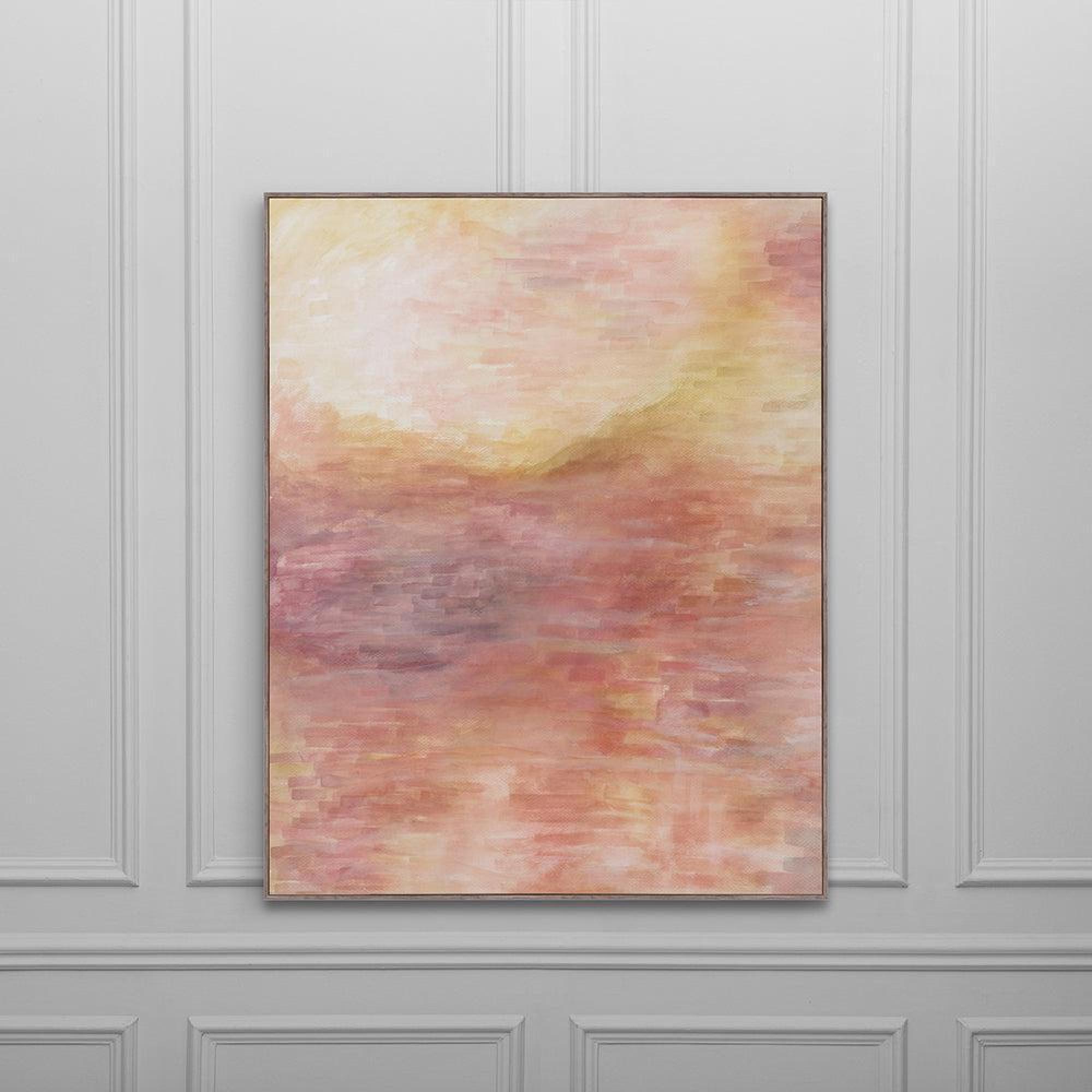 Product photograph of Voyage Maison Tulla Saffron Stone Framed Canvas from Choice Furniture Superstore.
