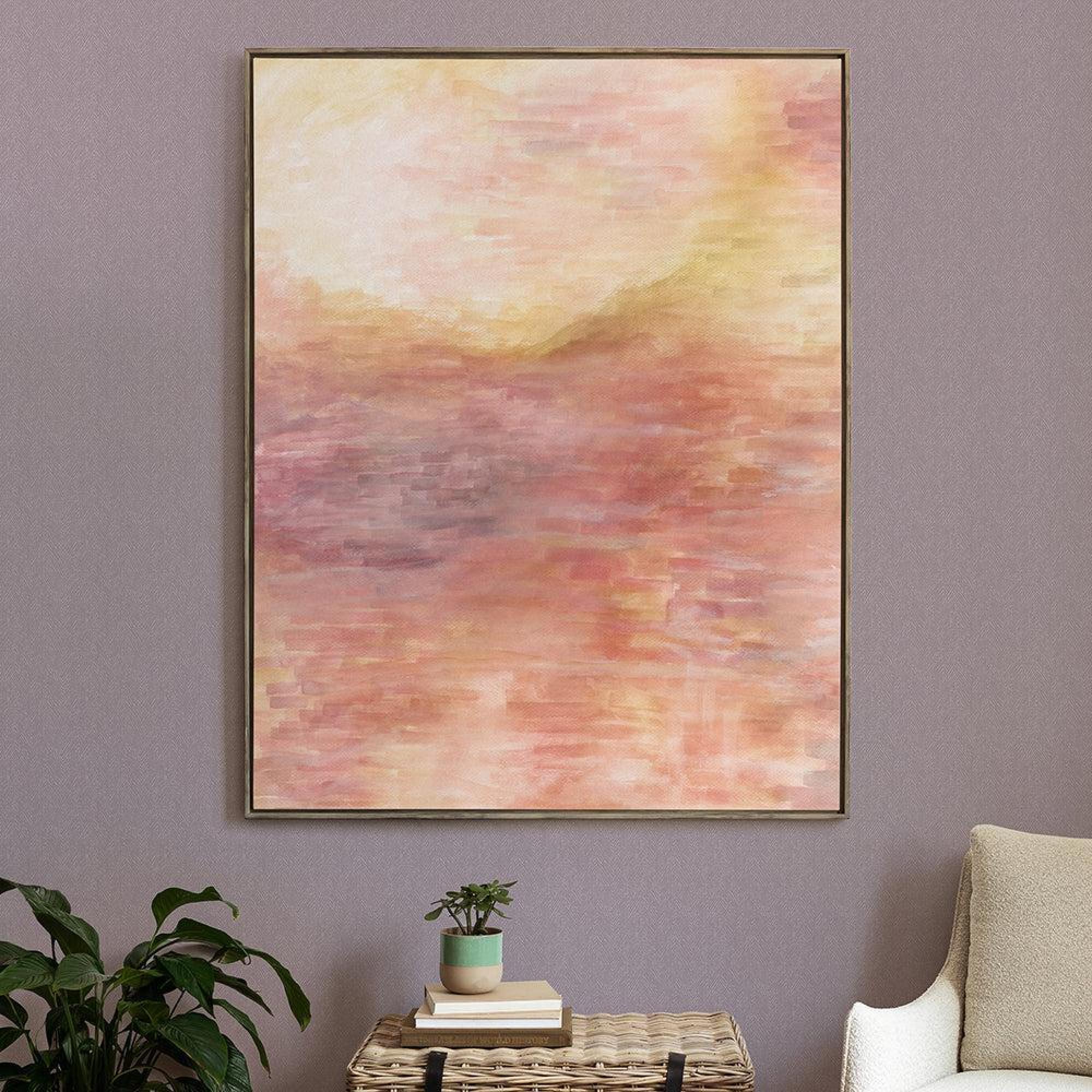 Product photograph of Voyage Maison Tulla Saffron Stone Framed Canvas from Choice Furniture Superstore.