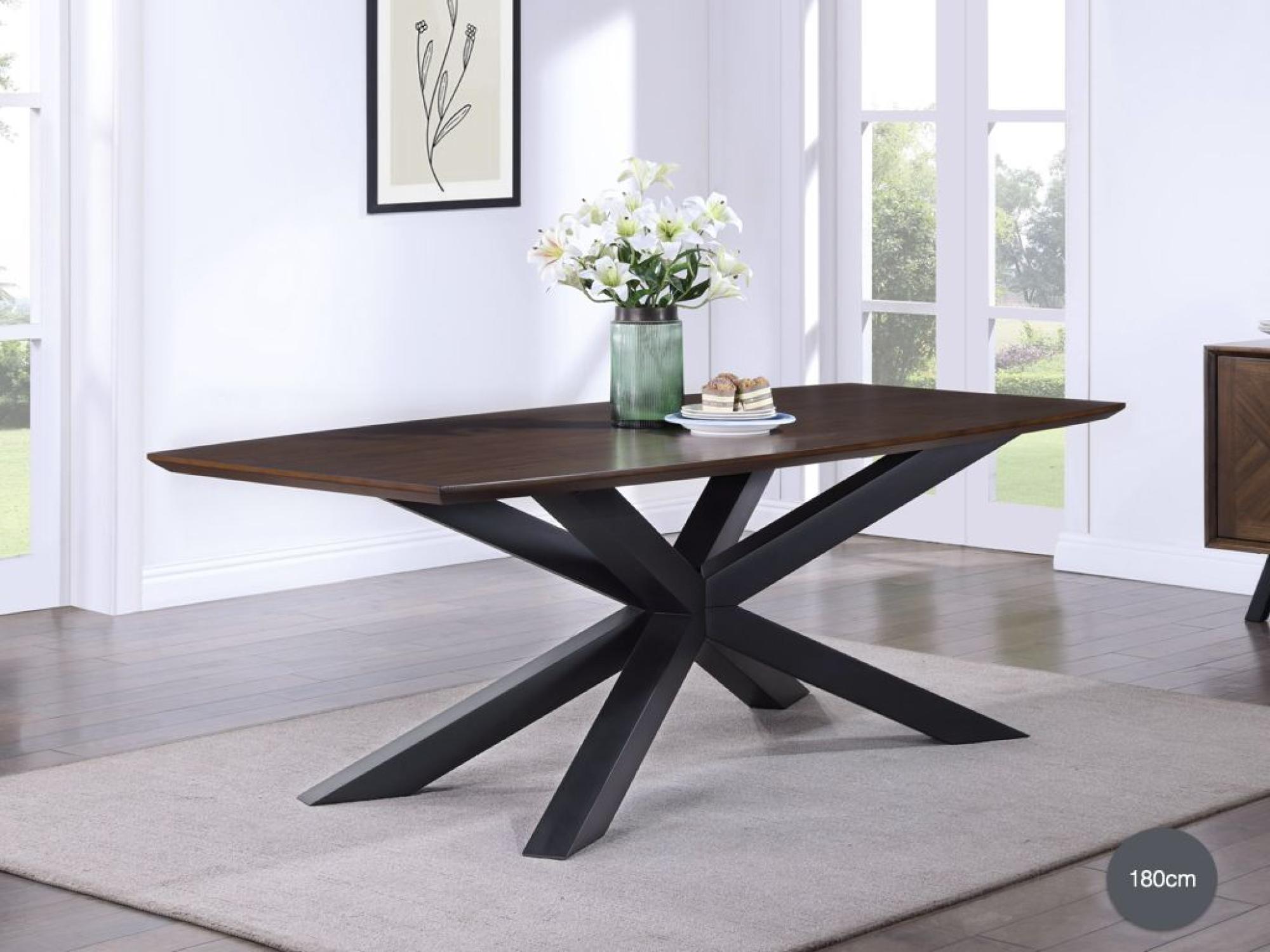 Product photograph of Nevada Mindi Wood 6 Seater Extending Dining Table from Choice Furniture Superstore.