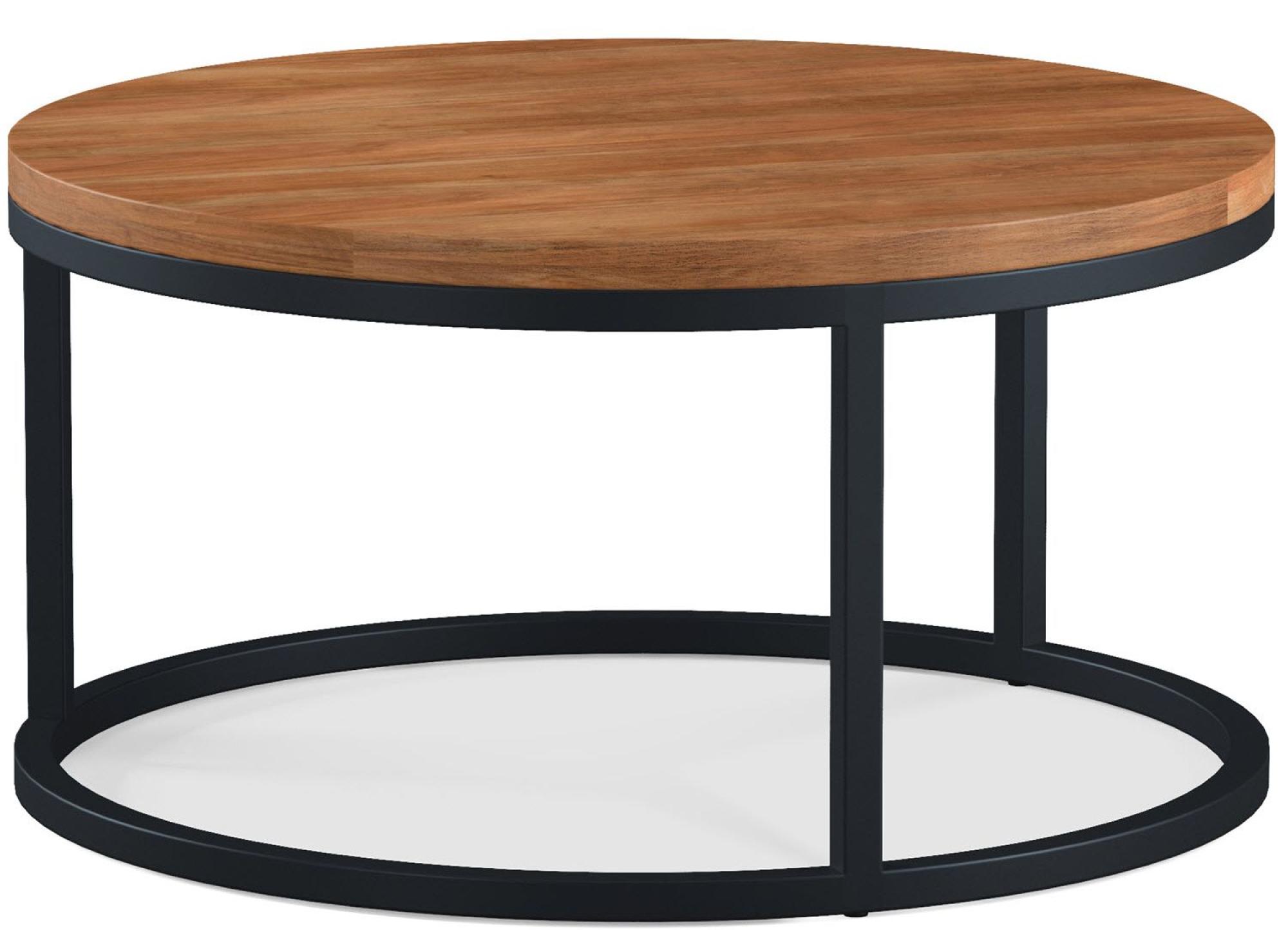 Product photograph of Elias Acacia 80cm Round Coffee Table from Choice Furniture Superstore.