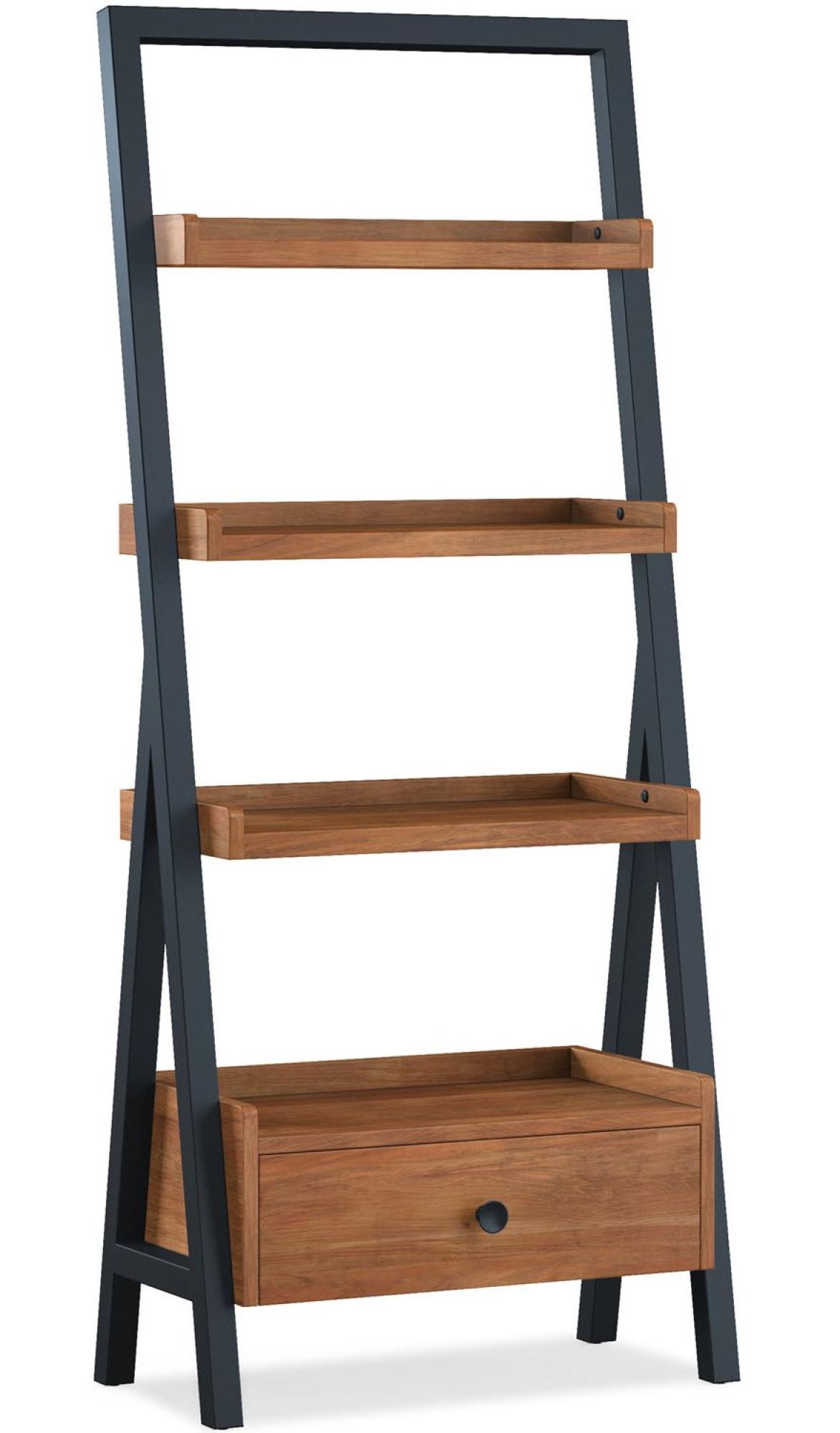 Product photograph of Elias Acacia Ladder Bookcase from Choice Furniture Superstore.