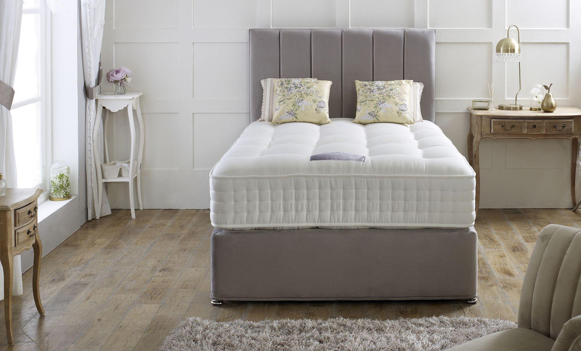 Product photograph of Dura Beds Natural Royal Crown 1000 Platform Top Divan Bed from Choice Furniture Superstore.