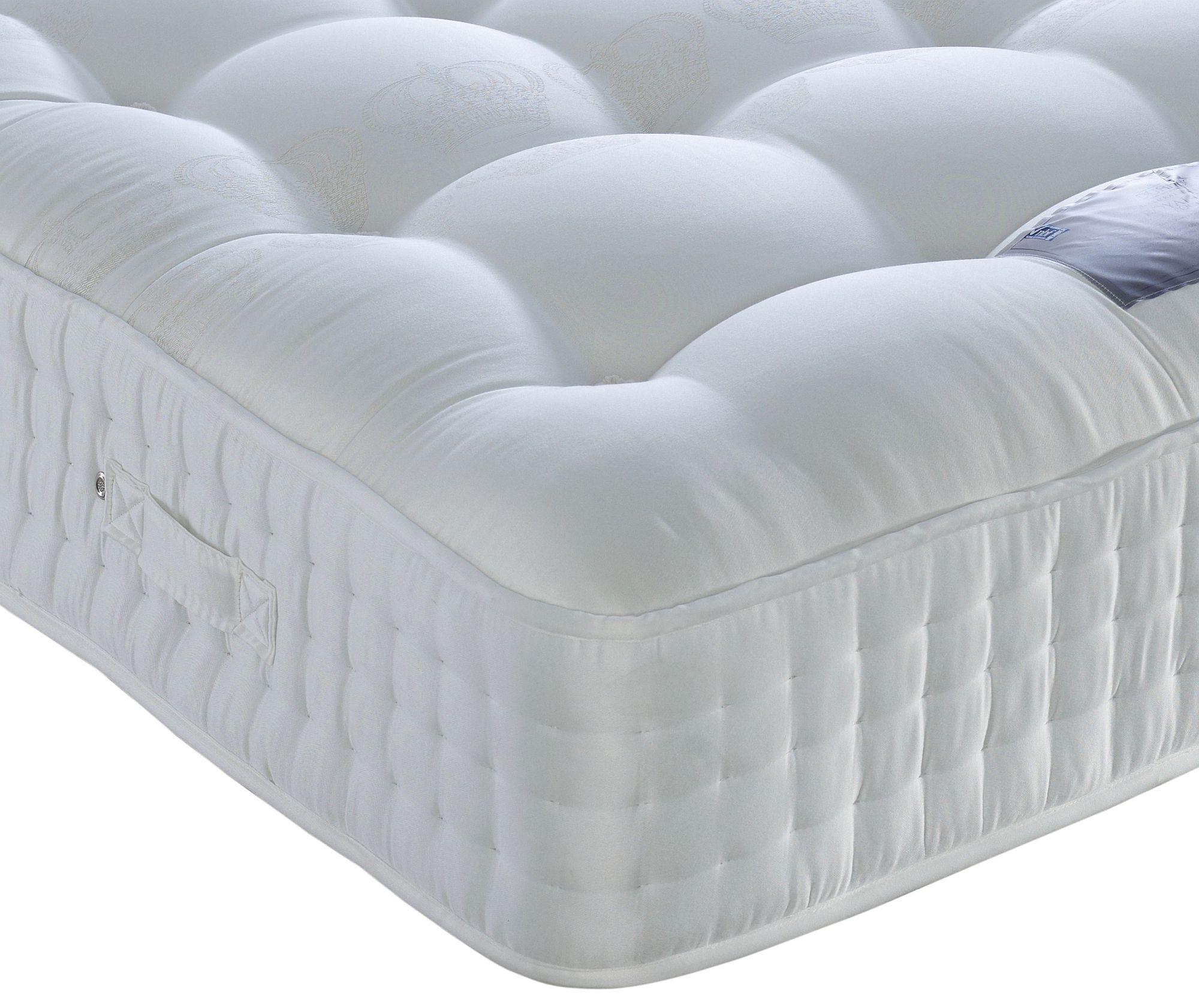 Product photograph of Dura Beds Natural Royal Crown 1000 Pocket Spring Mattress from Choice Furniture Superstore.