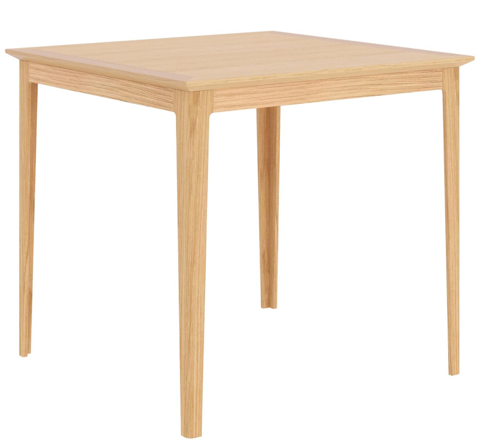 Product photograph of Salvo Oak 2 Seater Square Dining Table from Choice Furniture Superstore.