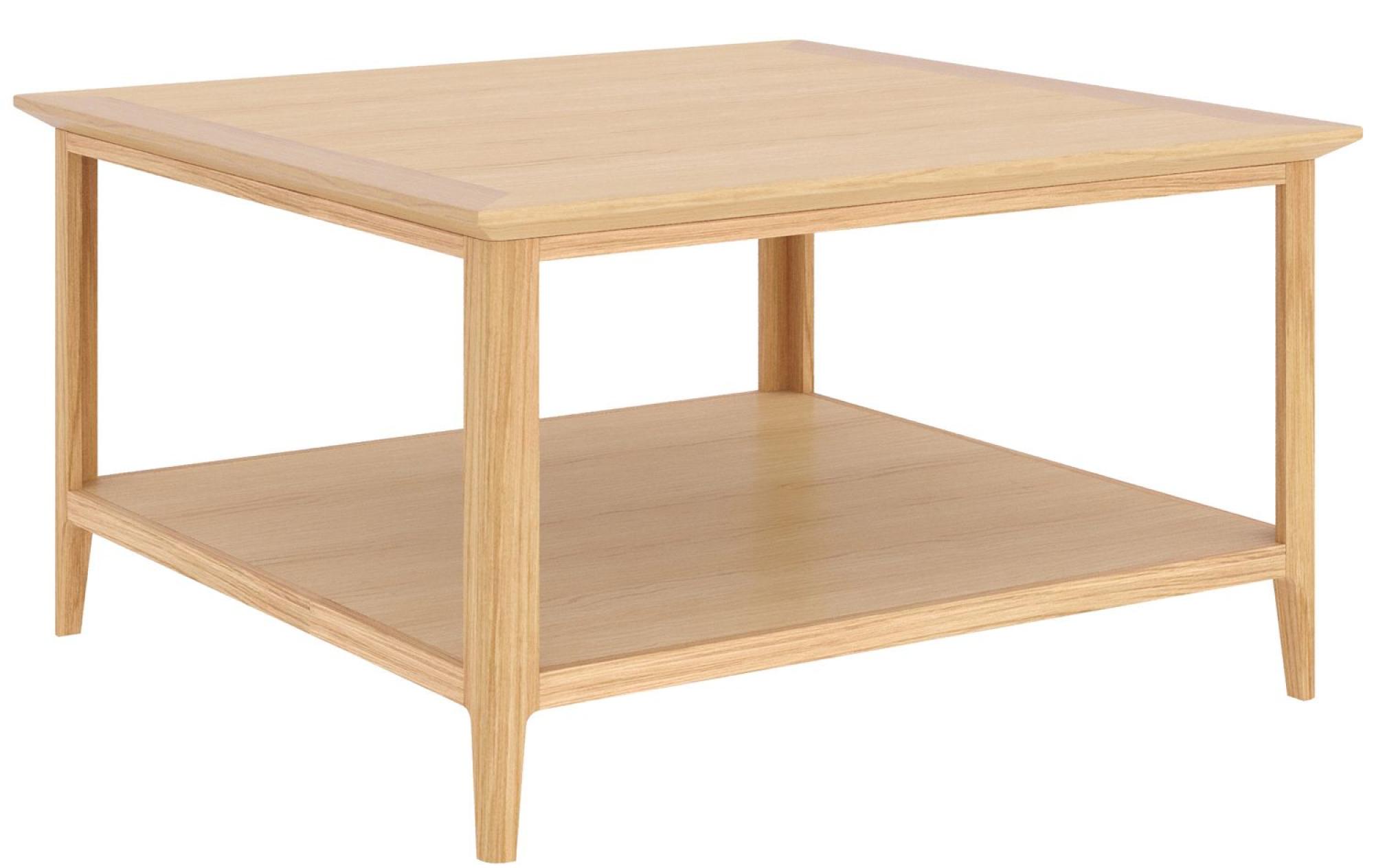 Product photograph of Salvo Oak Square Coffee Table from Choice Furniture Superstore.