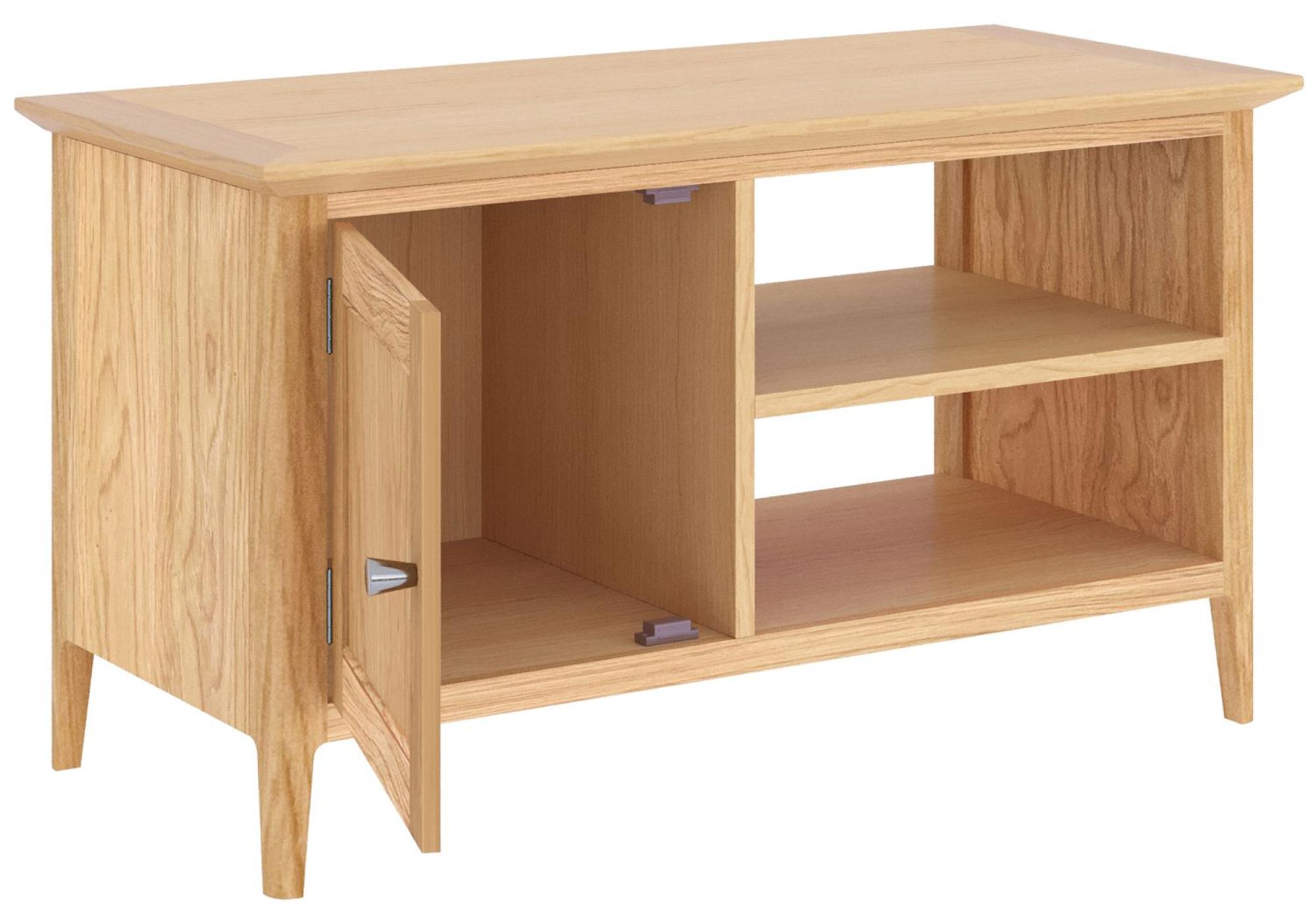Product photograph of Salvo Oak 90cm Tv Unit from Choice Furniture Superstore.