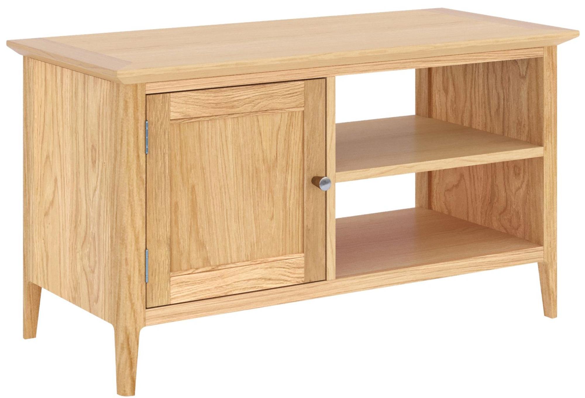 Product photograph of Salvo Oak 90cm Tv Unit from Choice Furniture Superstore.