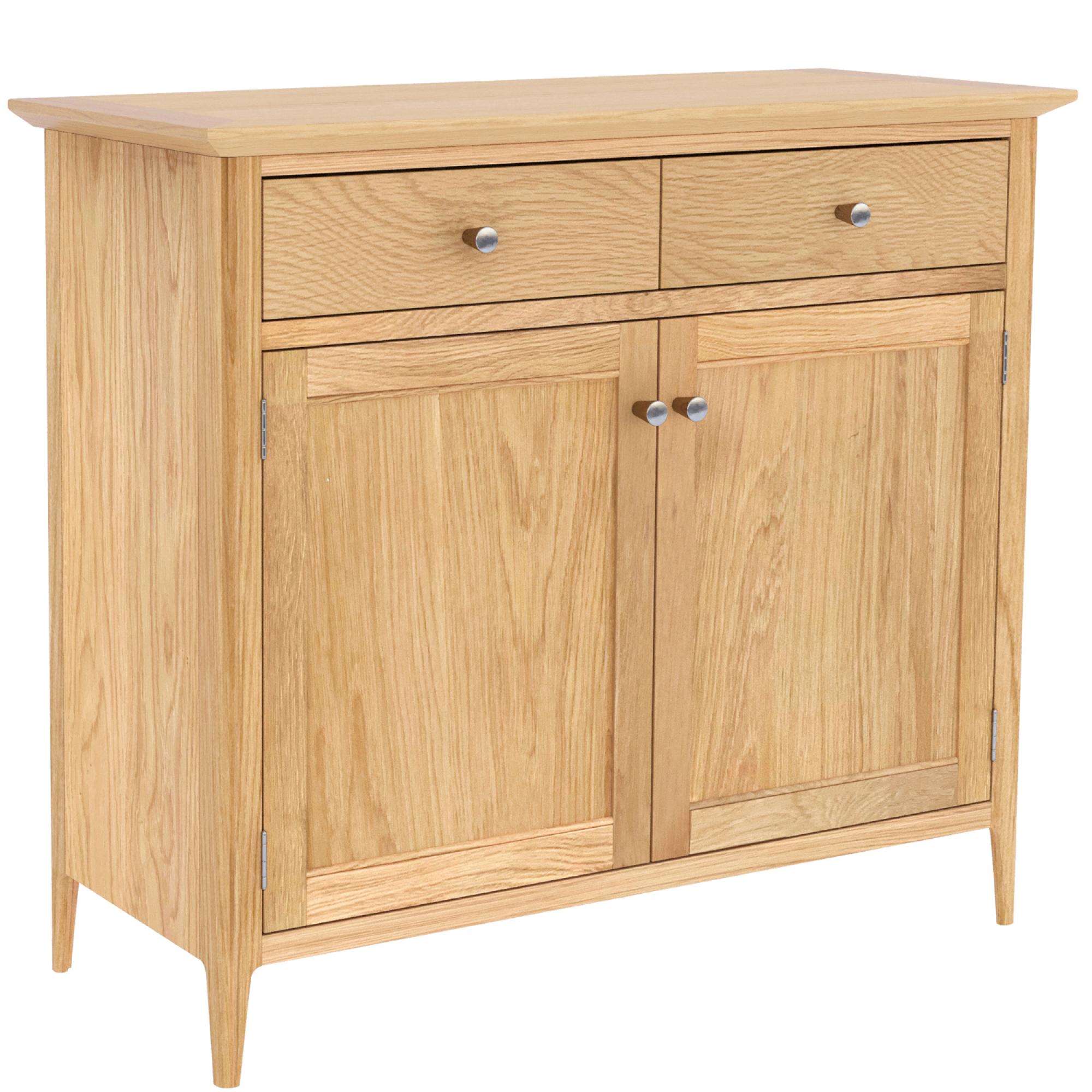 Product photograph of Salvo Oak 2 Door 2 Drawer Standard Sideboard from Choice Furniture Superstore.