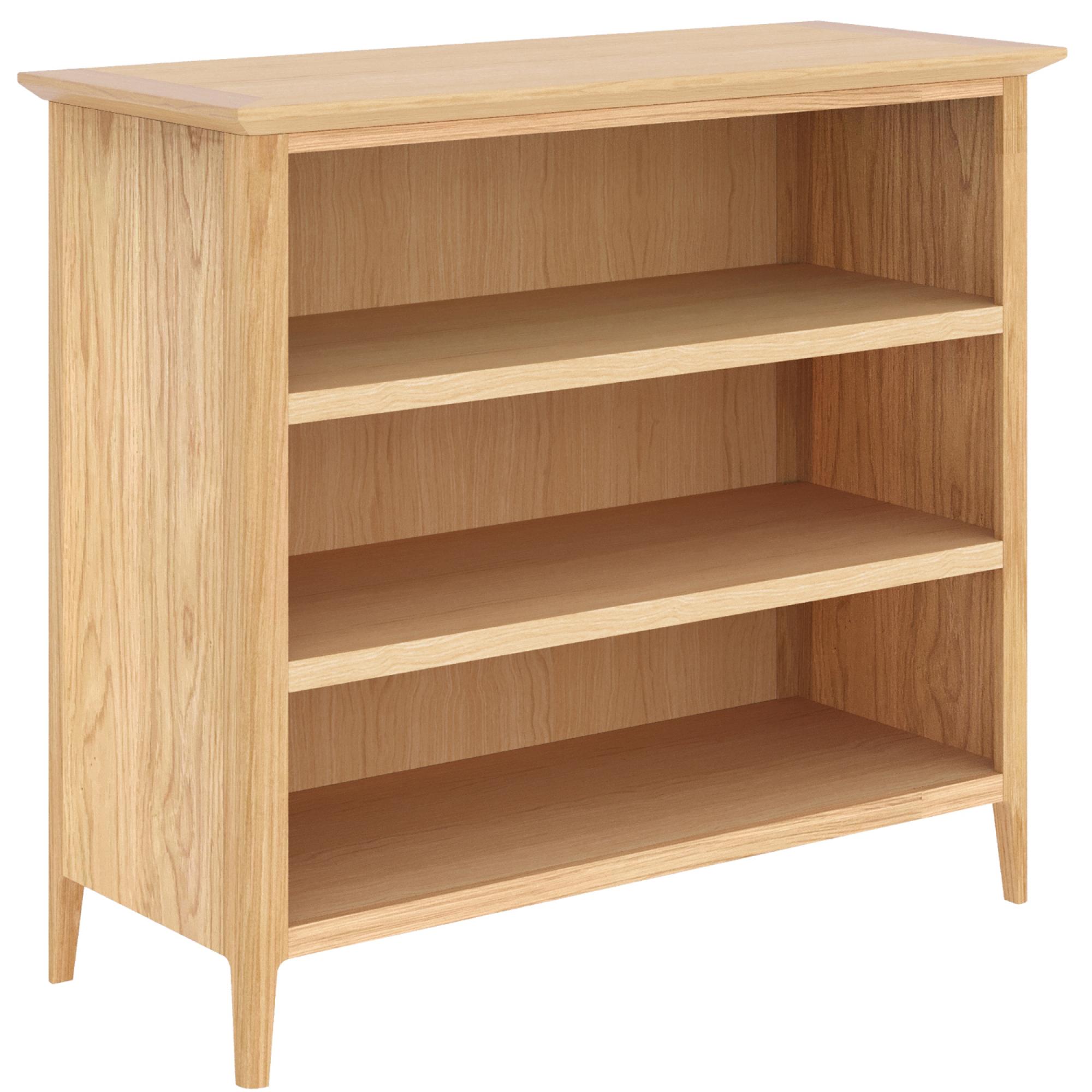 Product photograph of Salvo Oak Small Bookcase from Choice Furniture Superstore.