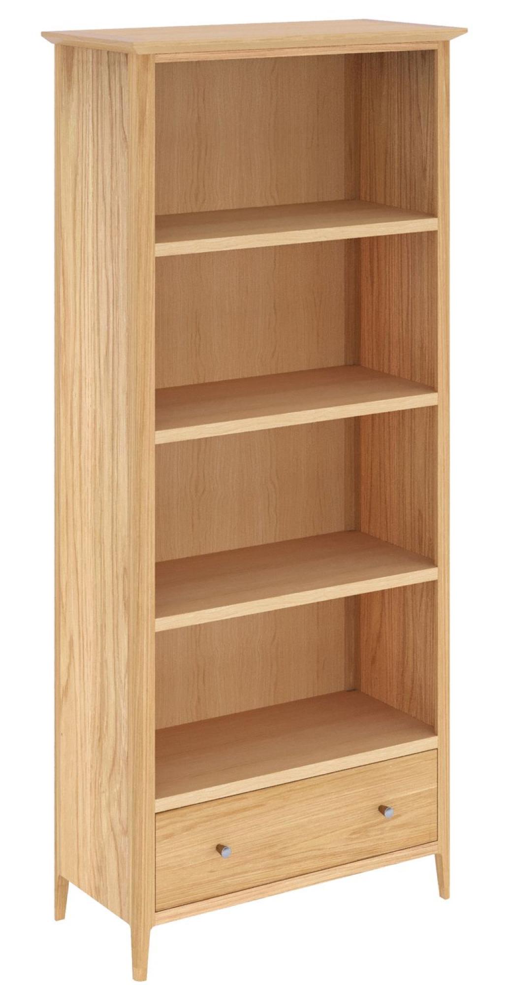 Product photograph of Salvo Oak Large Bookcase from Choice Furniture Superstore.