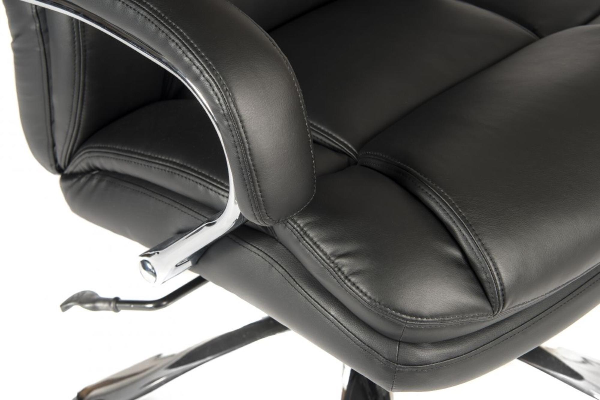 Product photograph of Teknik Colossus Black Bonded Leather Office Chair from Choice Furniture Superstore.