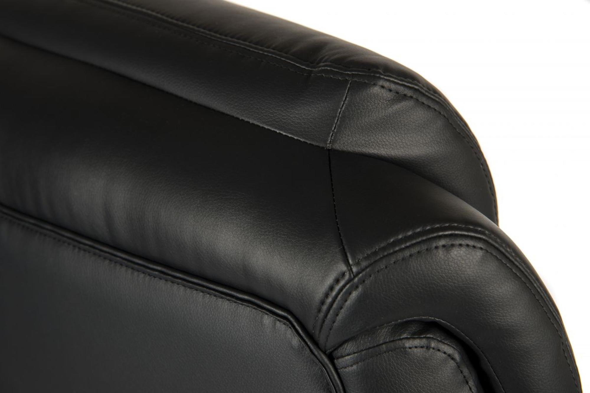 Product photograph of Teknik Colossus Black Bonded Leather Office Chair from Choice Furniture Superstore.