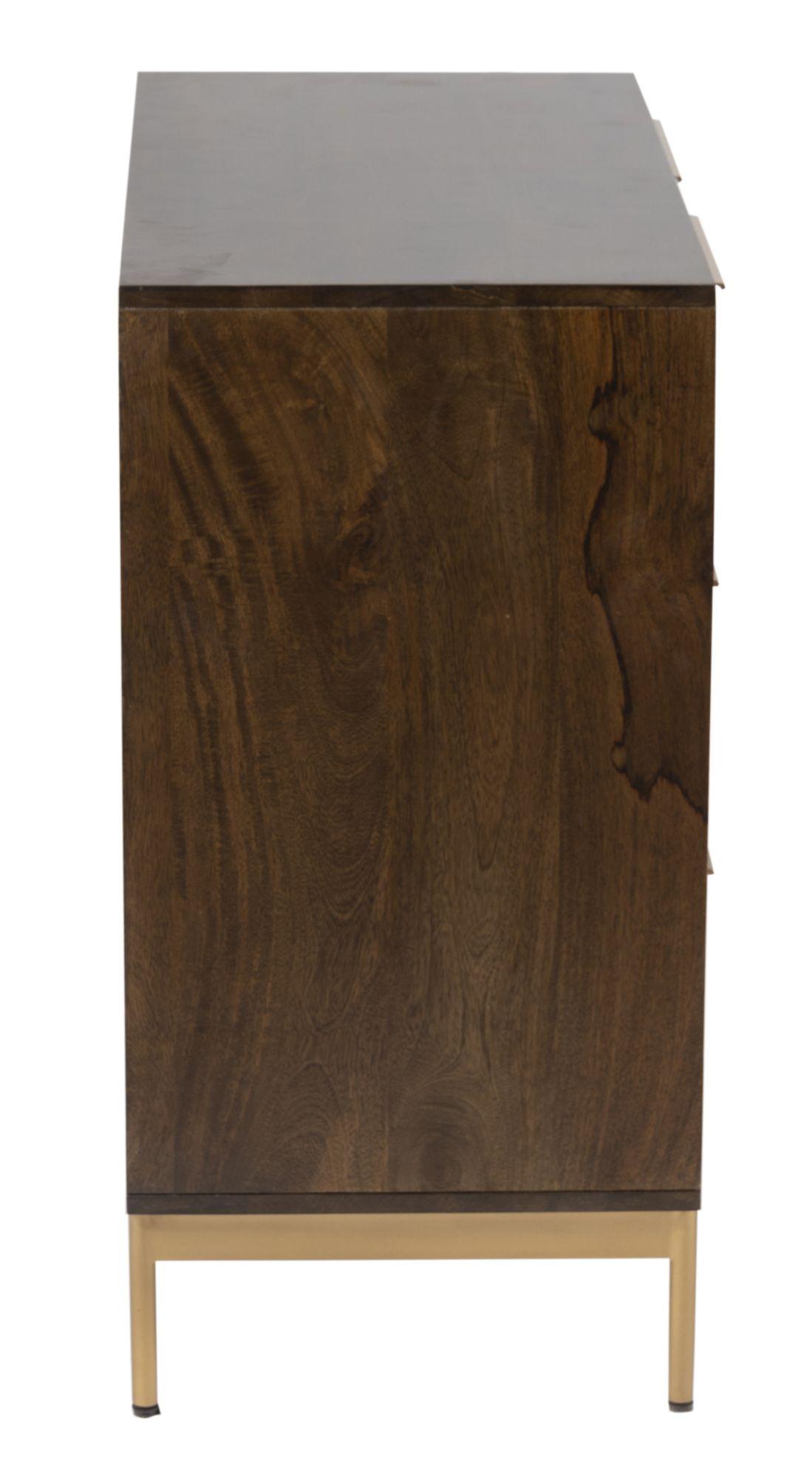 Product photograph of Nahan Walnut 3 Drawer Small Chest from Choice Furniture Superstore.