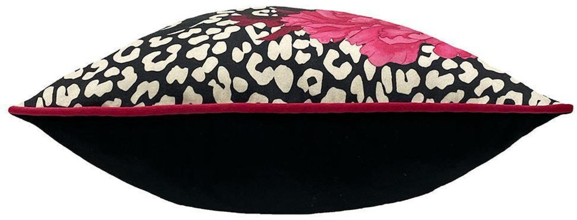 Furn Serpentine Black And Ruby Animal Print Cushion - Cfs Uk