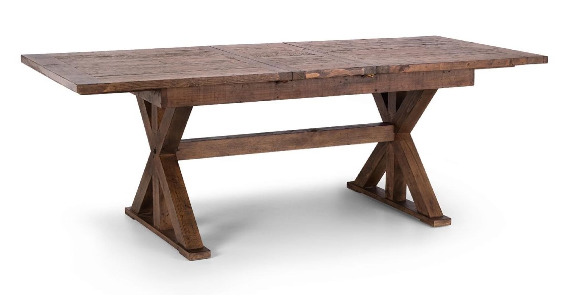 Product photograph of Chatsworth Reclaimed Pine 6-8 Seater Extending Dining Table from Choice Furniture Superstore.