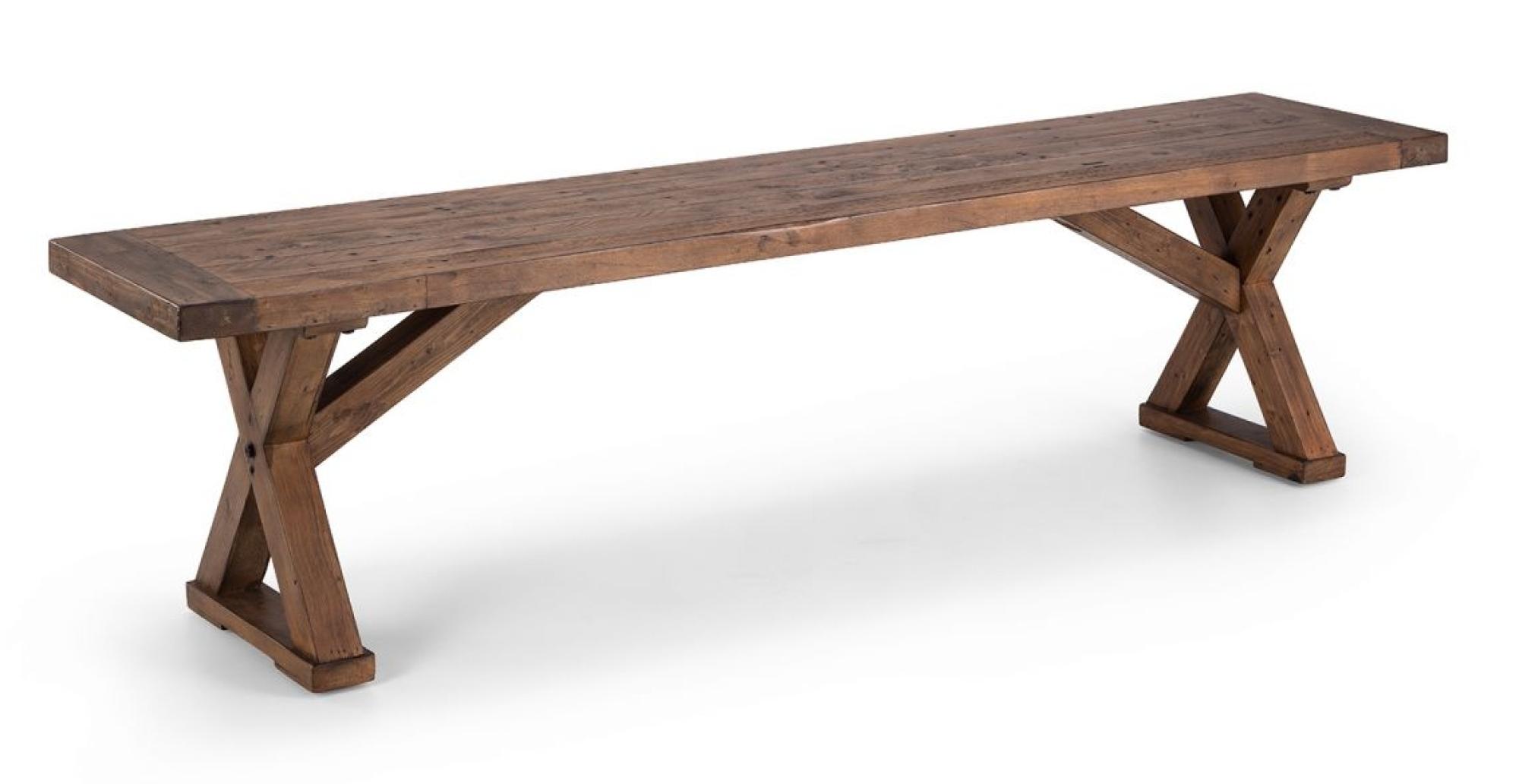 Product photograph of Chatsworth Reclaimed Pine Dining Bench from Choice Furniture Superstore.