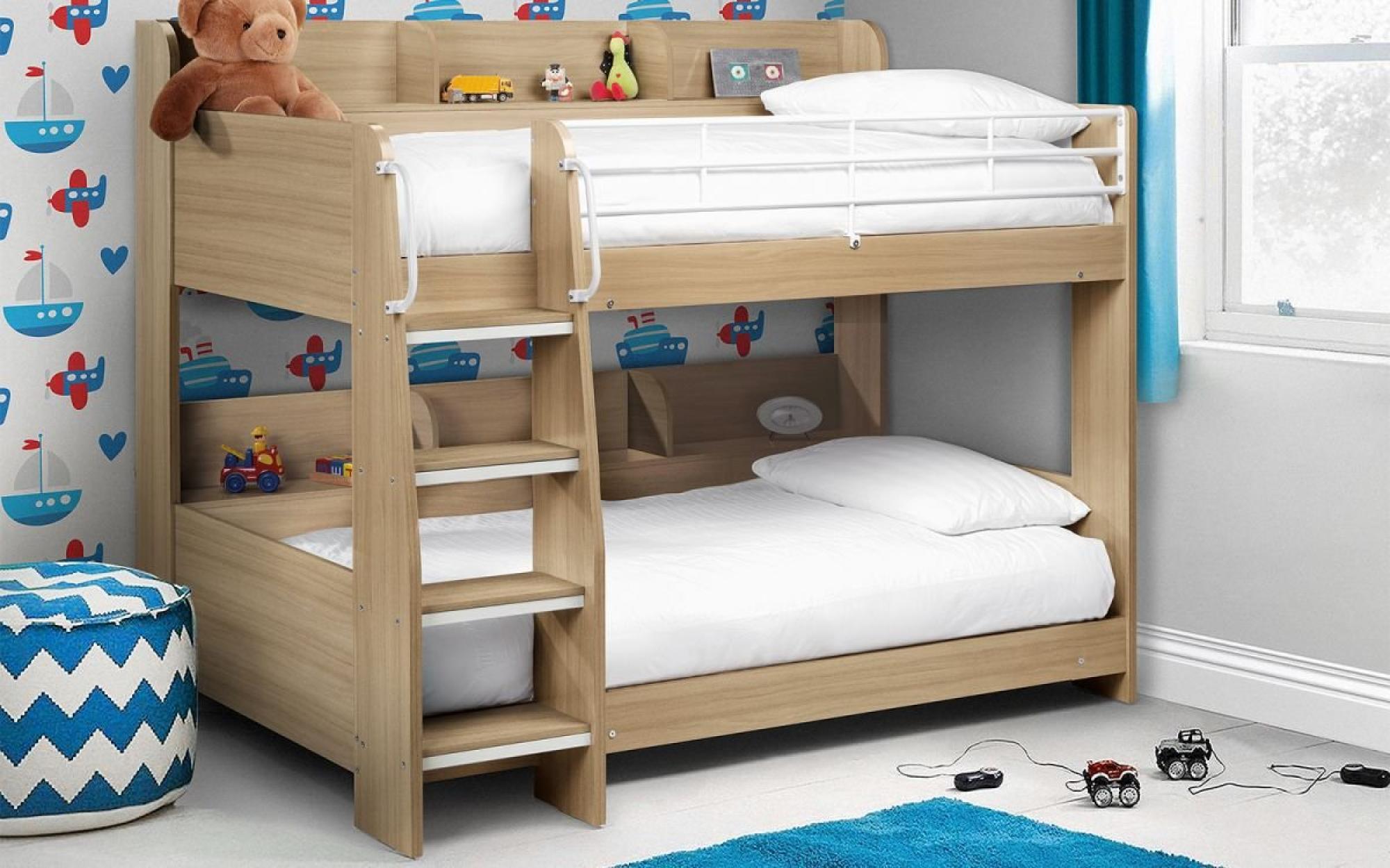 Product photograph of Domino Sonoma Oak Bunk Bed from Choice Furniture Superstore.