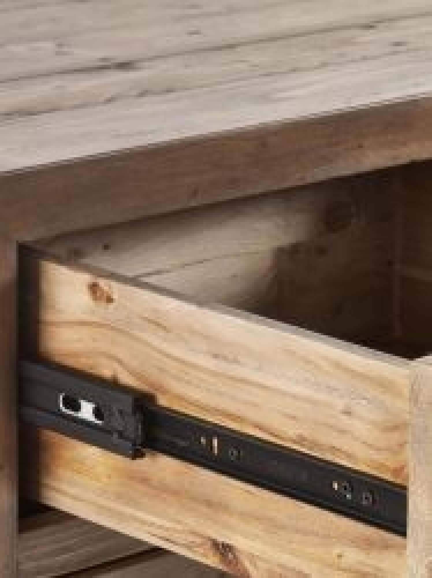 Product photograph of Heritage Reclaimed Pine 3 2 Drawer Chest from Choice Furniture Superstore.