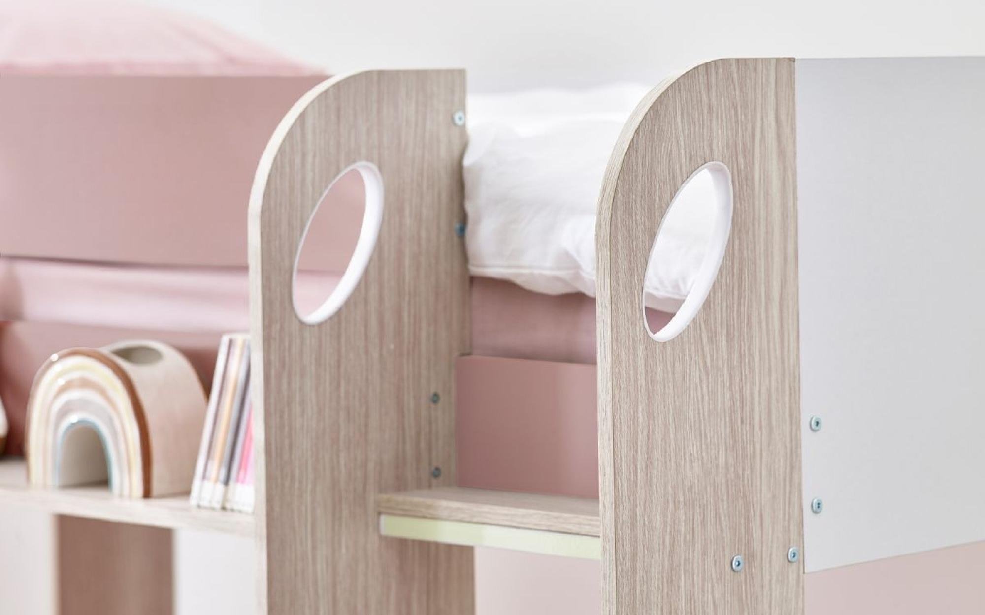 Product photograph of Mars Pink Bunk Underbed Pastel from Choice Furniture Superstore.