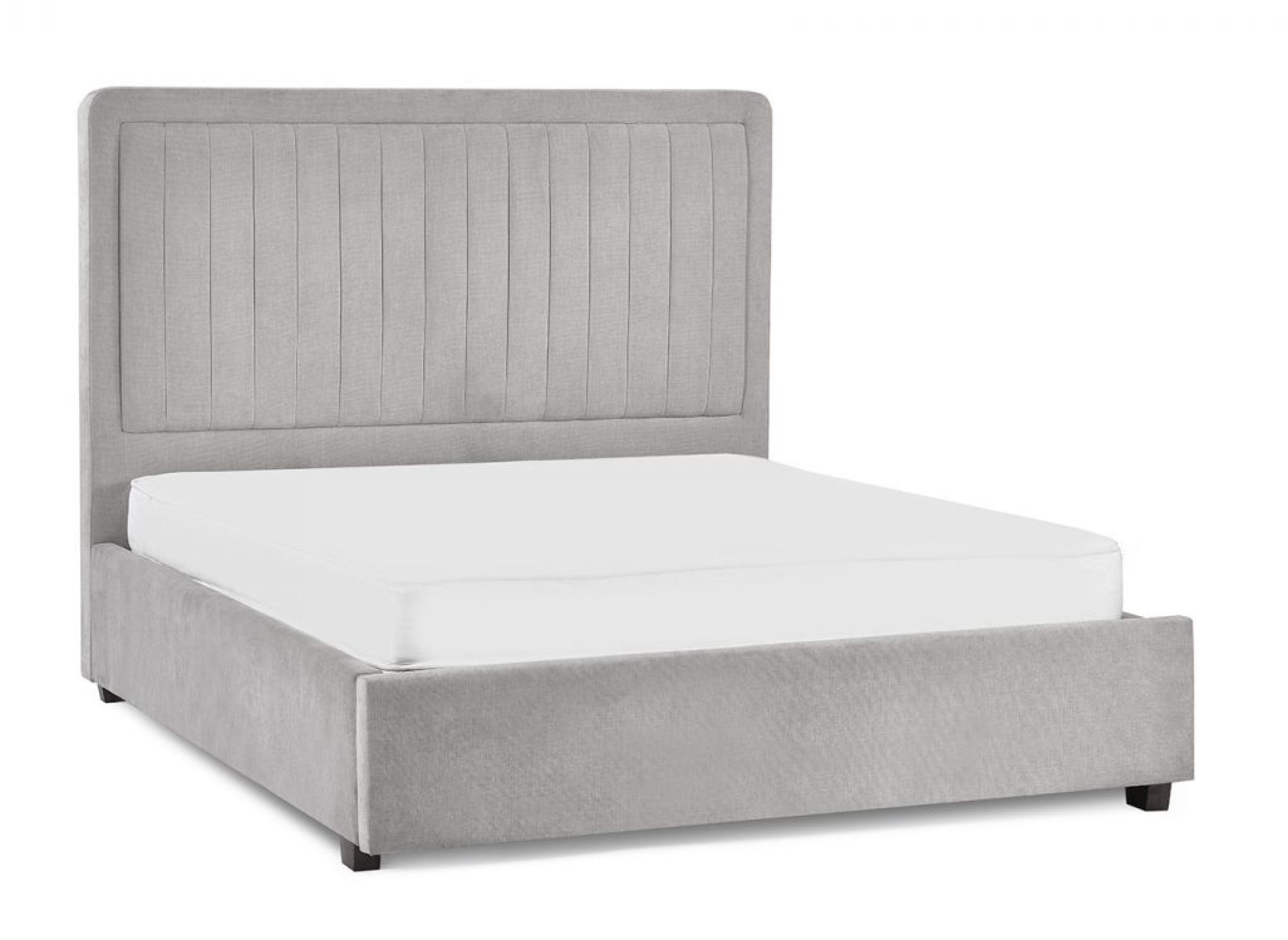Product photograph of Savannah Grey Fabric Bed - Sizes Available from Choice Furniture Superstore.