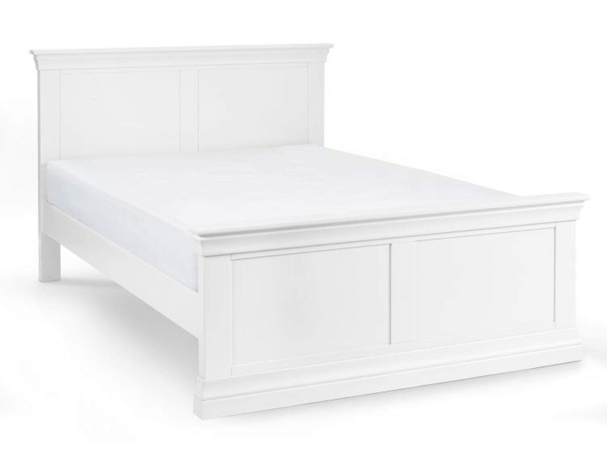 Product photograph of Clermont White Panel Bed - Sizes Available from Choice Furniture Superstore.