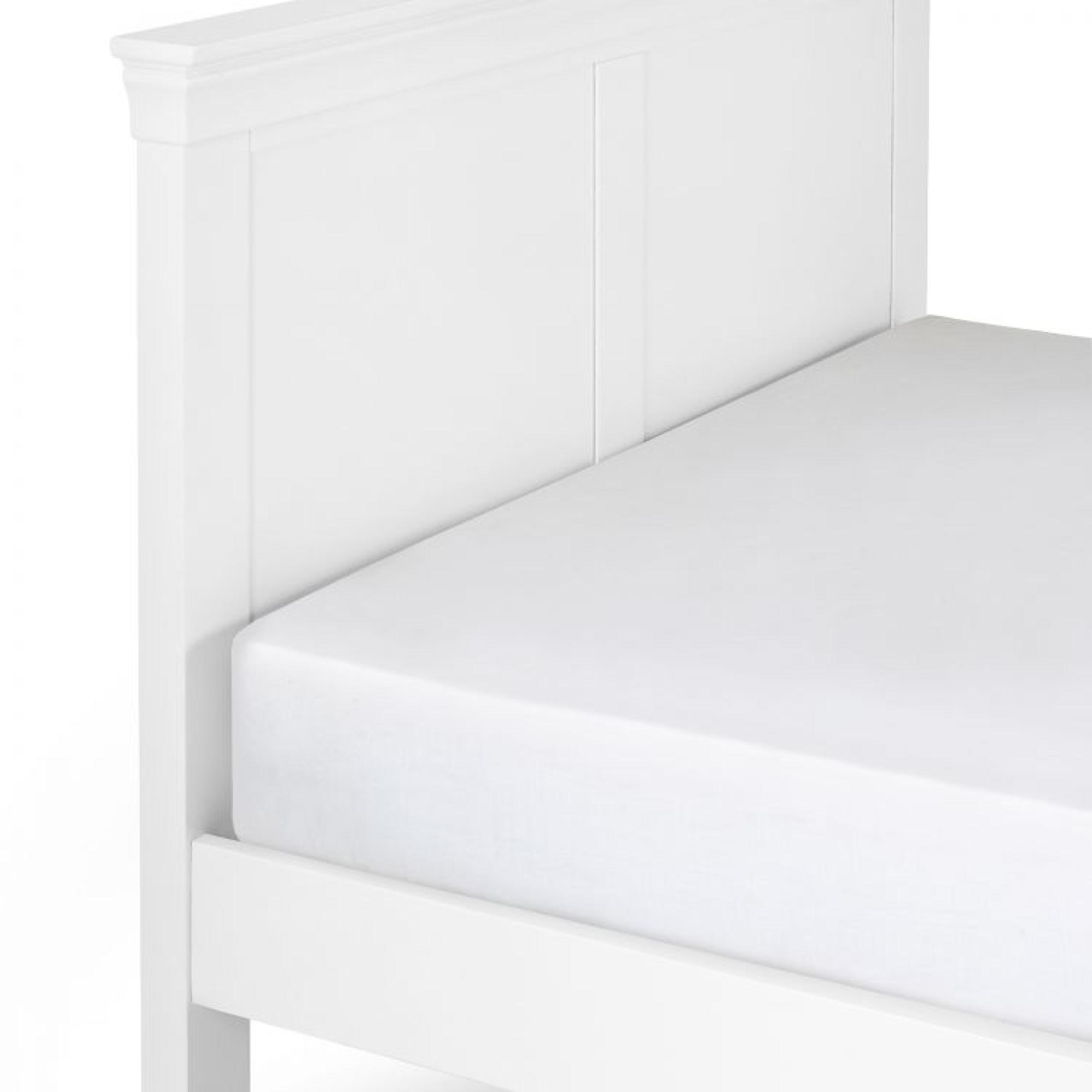 Product photograph of Clermont White Panel Bed - Sizes Available from Choice Furniture Superstore.