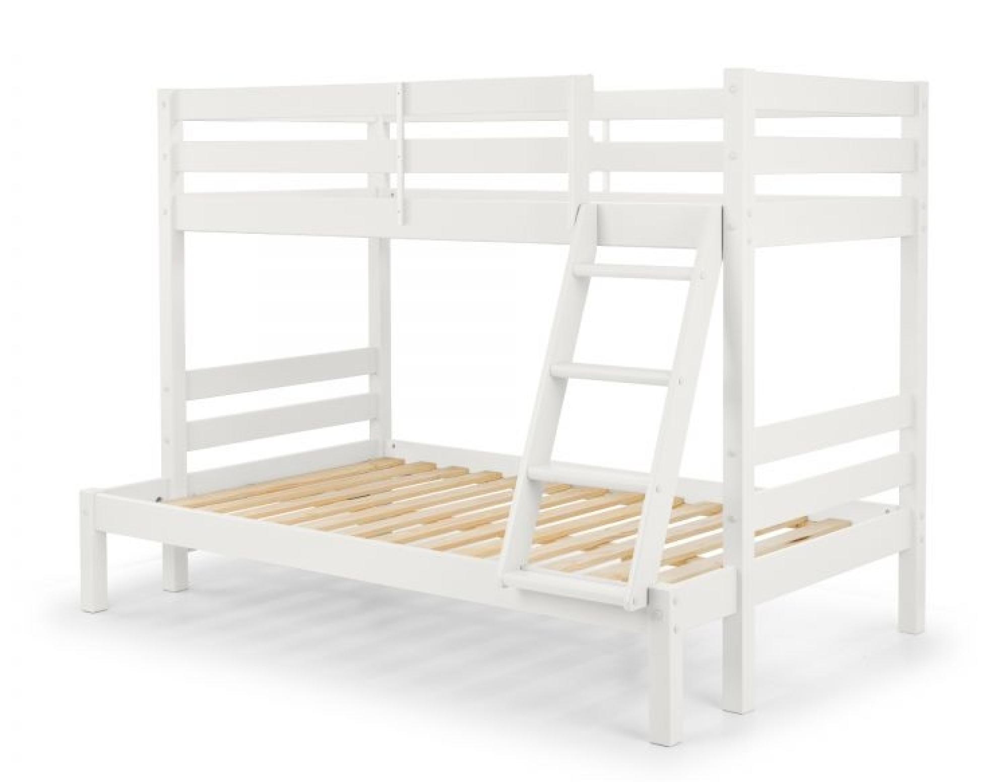 Product photograph of Merlin White Triple Sleeper Bunk Bed from Choice Furniture Superstore.