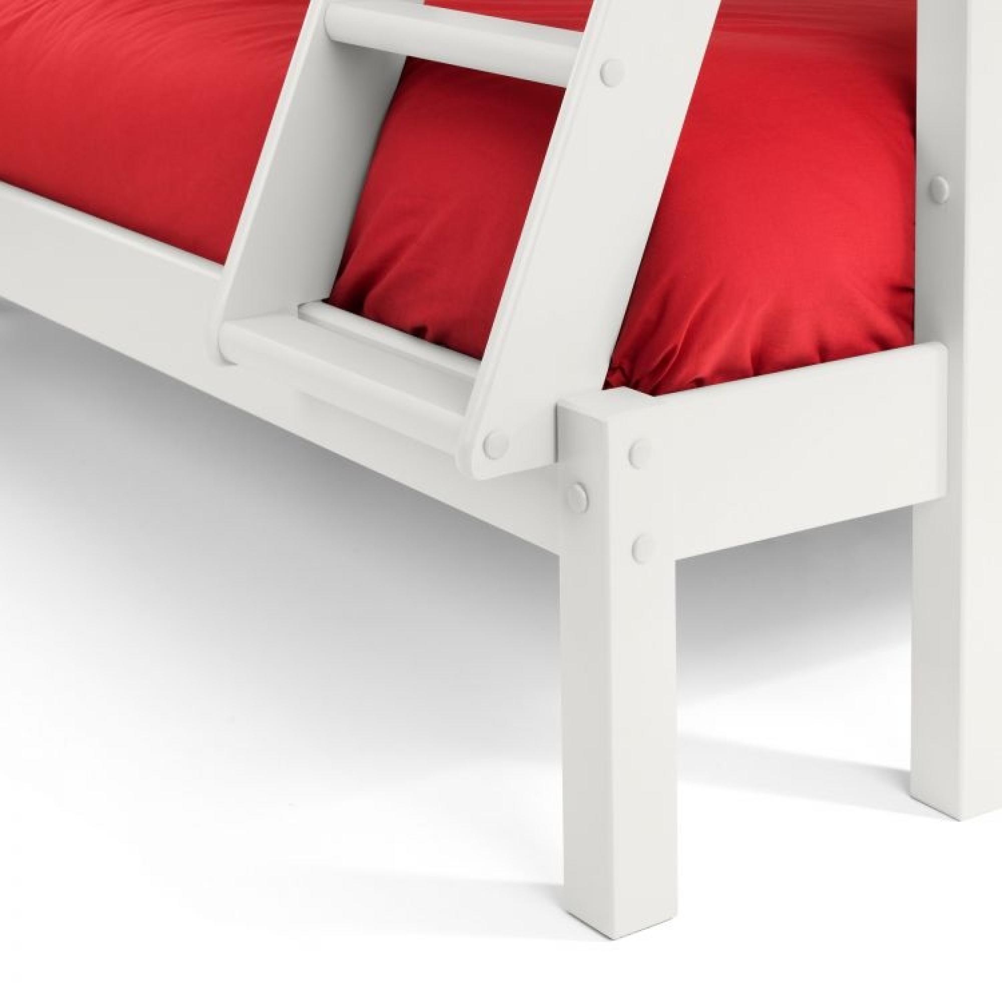 Product photograph of Merlin White Triple Sleeper Bunk Bed from Choice Furniture Superstore.