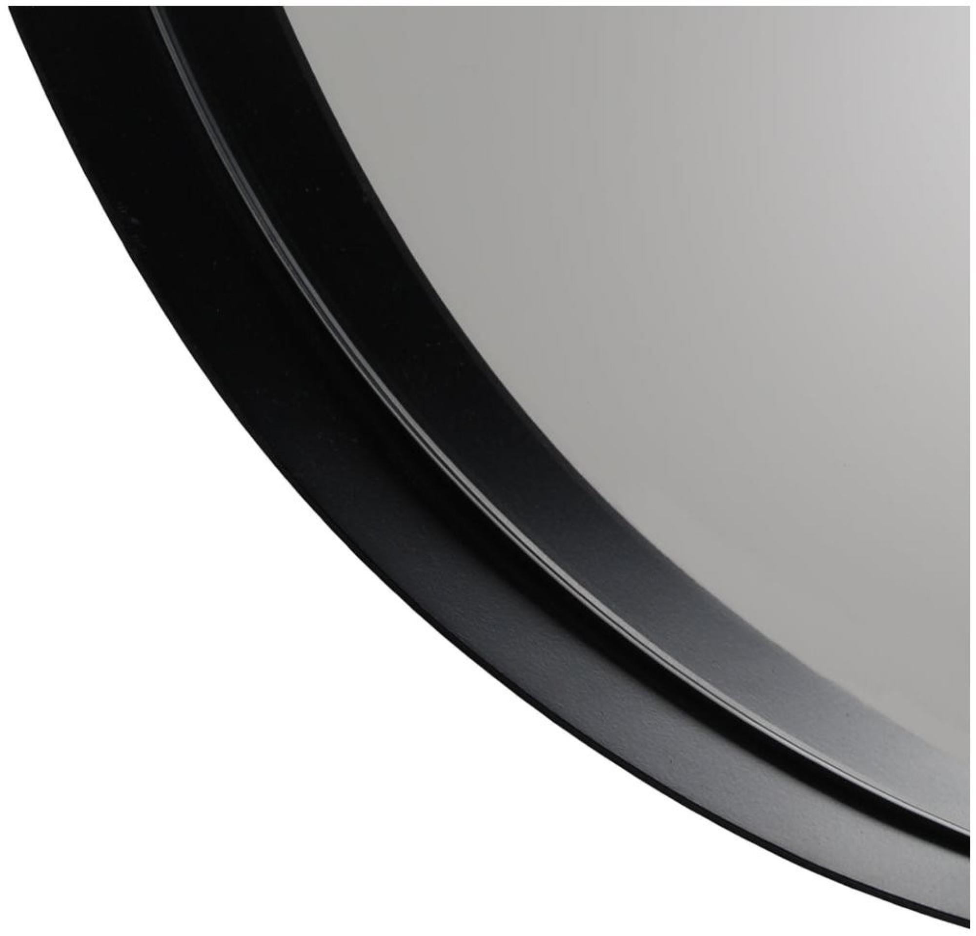 Product photograph of Yard Thin Round Black Deep Edge Wall Mirror from Choice Furniture Superstore.