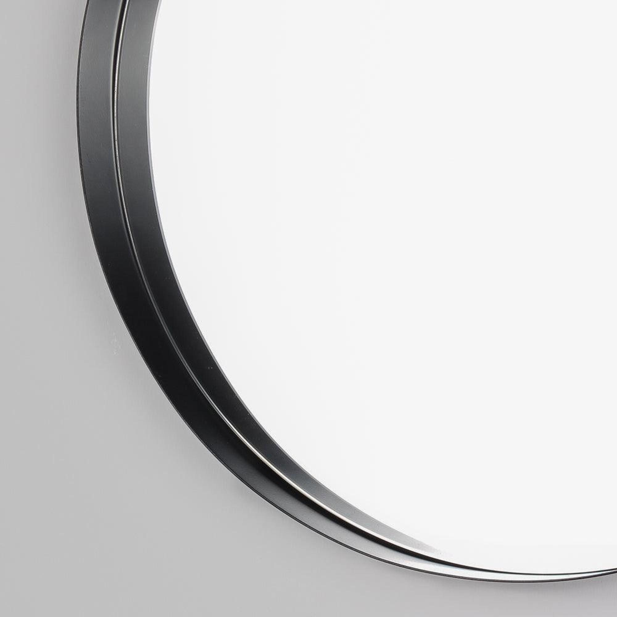 Product photograph of Yard Thin Round Black Deep Edge Wall Mirror from Choice Furniture Superstore.