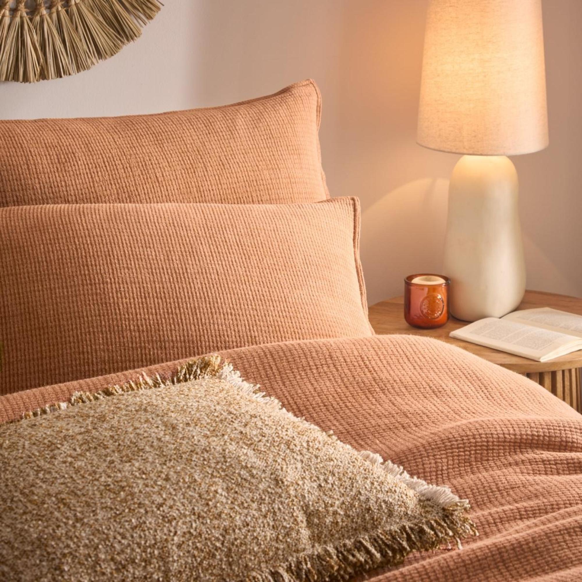 Product photograph of Yard Ribble Pecan Acid Washed Duvet Cover Set from Choice Furniture Superstore.