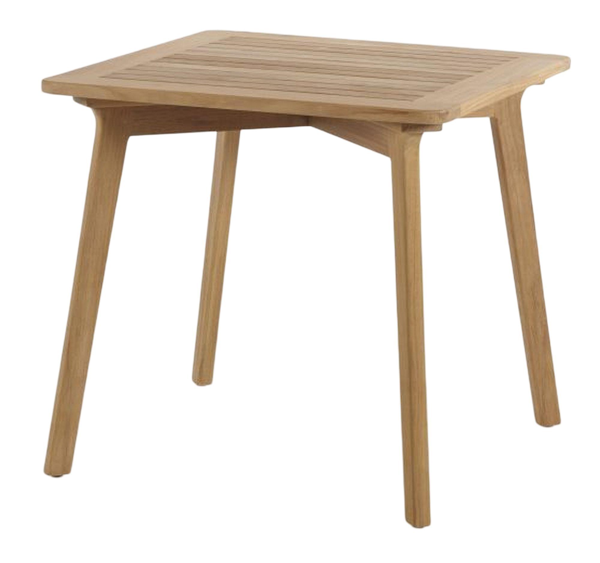 Product photograph of Skyline Flex Natural Teak Wood Outdoor Square Side Table from Choice Furniture Superstore.