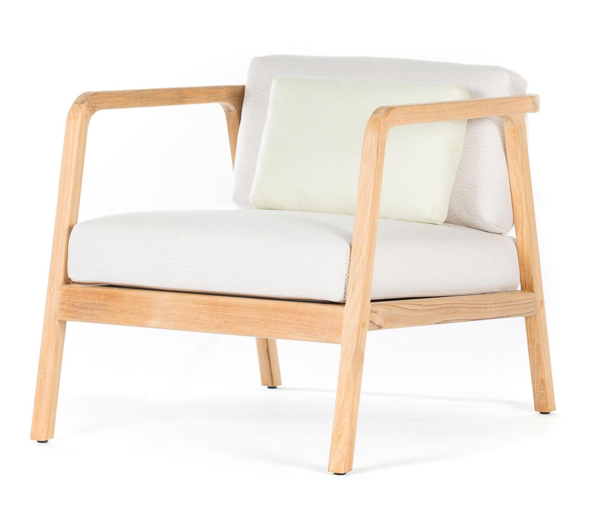 Product photograph of Skyline Flex Natural Teak Wood Outdoor Armchair from Choice Furniture Superstore.