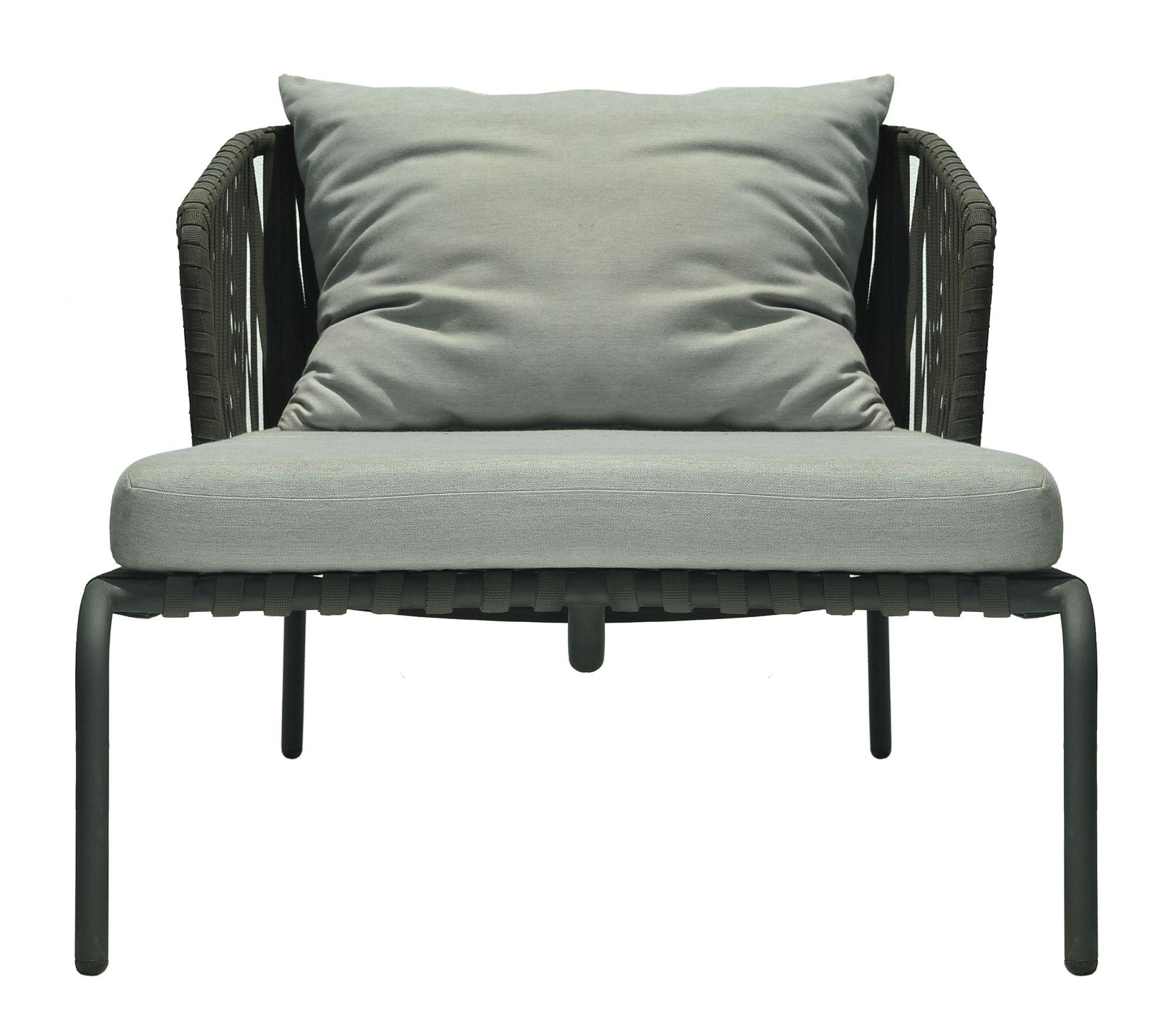 Product photograph of Skyline Milano Dark Grey Outdoor Chaise Lounge from Choice Furniture Superstore.