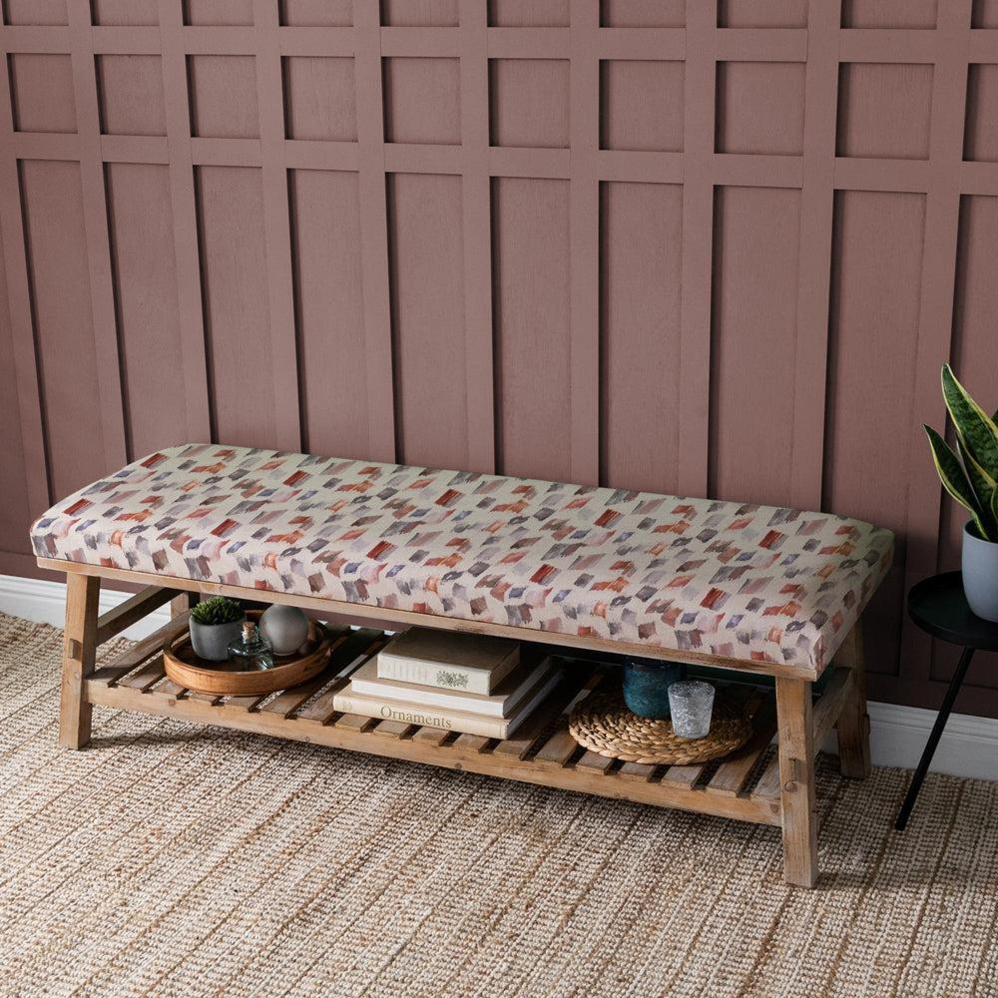 Product photograph of Voyage Maison Arwen Rosewater Rupert Bench from Choice Furniture Superstore.