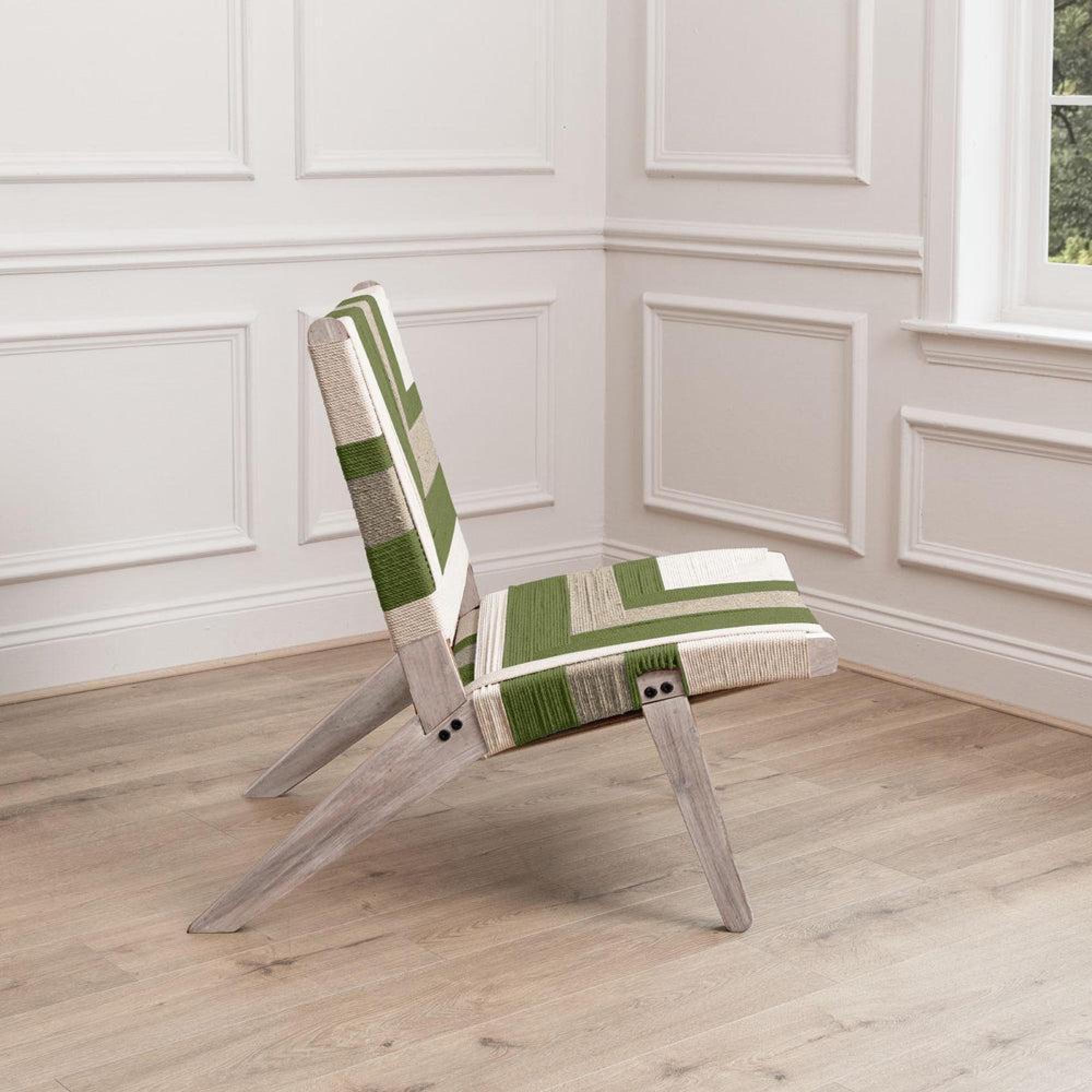 Product photograph of Voyage Maison Ballari Olive Woven Chair from Choice Furniture Superstore.