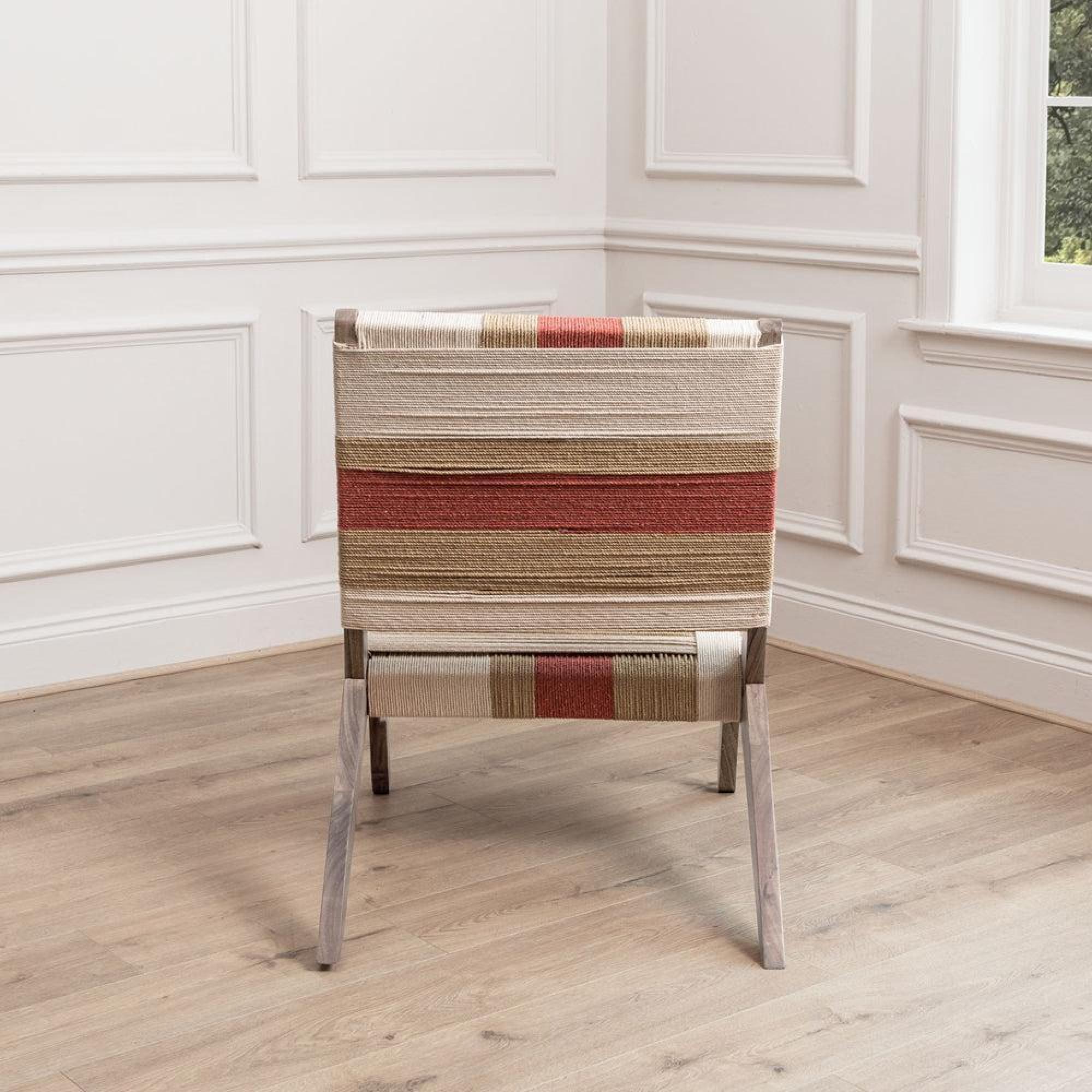Product photograph of Voyage Maison Ballari Rose Woven Chair from Choice Furniture Superstore.