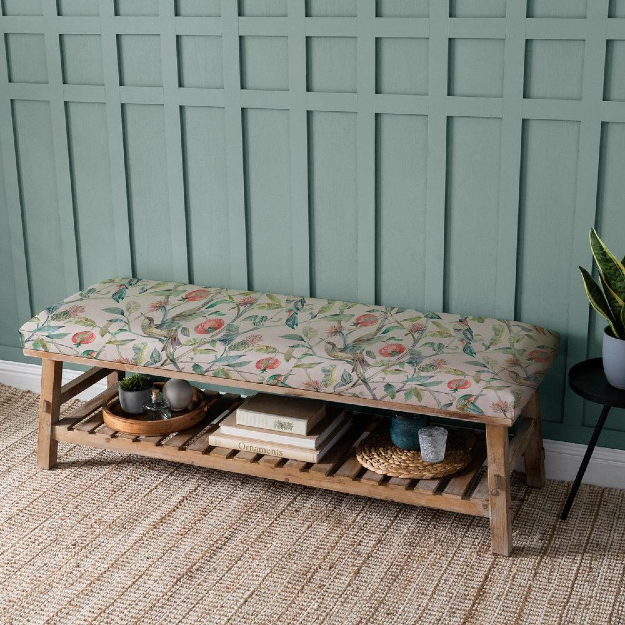 Product photograph of Voyage Maison Colyford Pomegranate Rupert Bench from Choice Furniture Superstore.