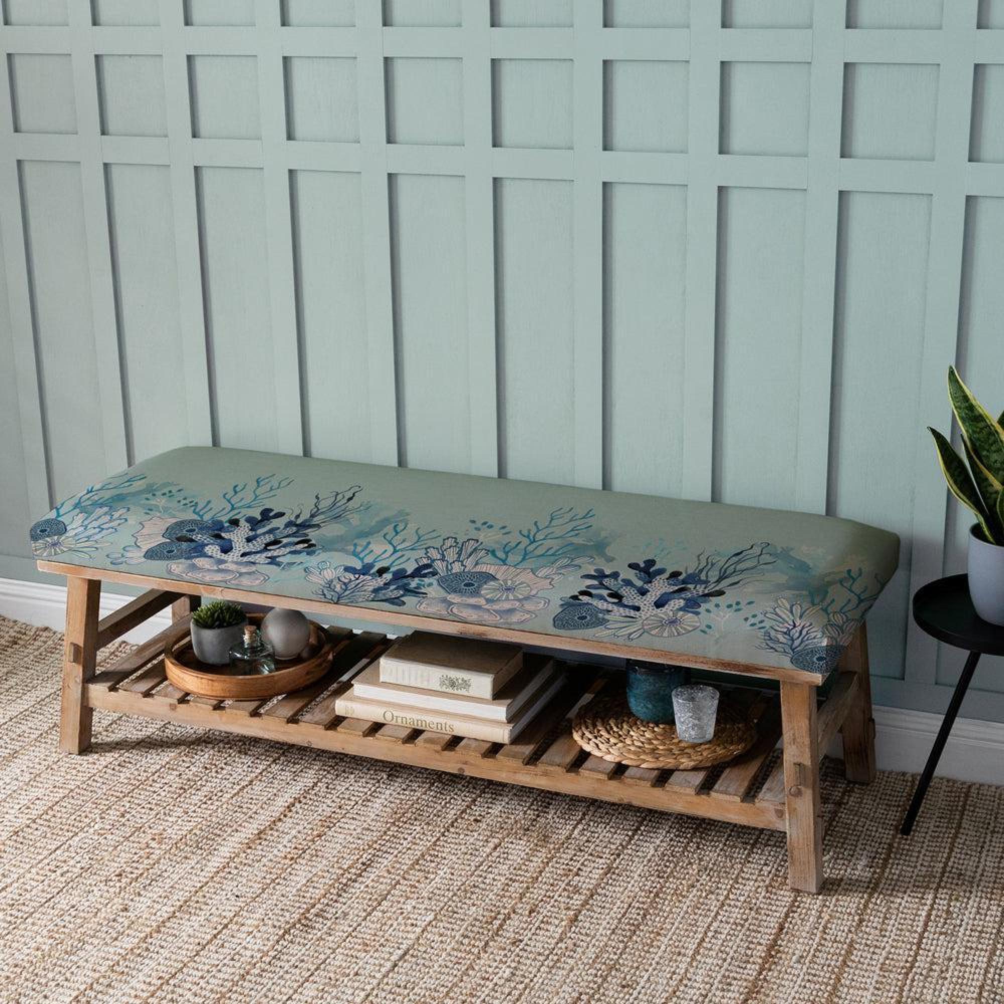 Product photograph of Voyage Maison Coralie Meadow Rupert Bench from Choice Furniture Superstore.