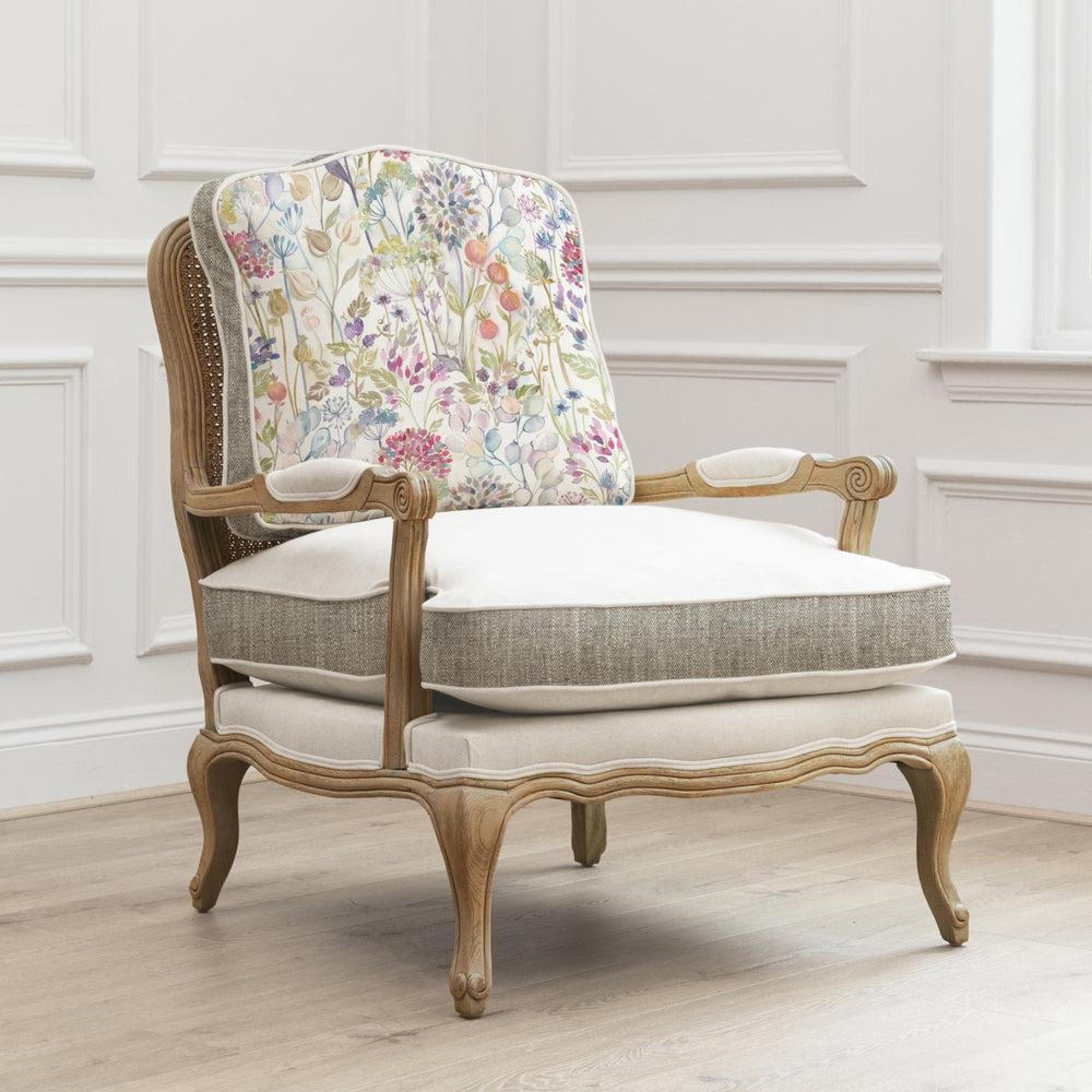 Product photograph of Voyage Maison Hedgerow Florence Multi Coloured Oak Armchair from Choice Furniture Superstore.